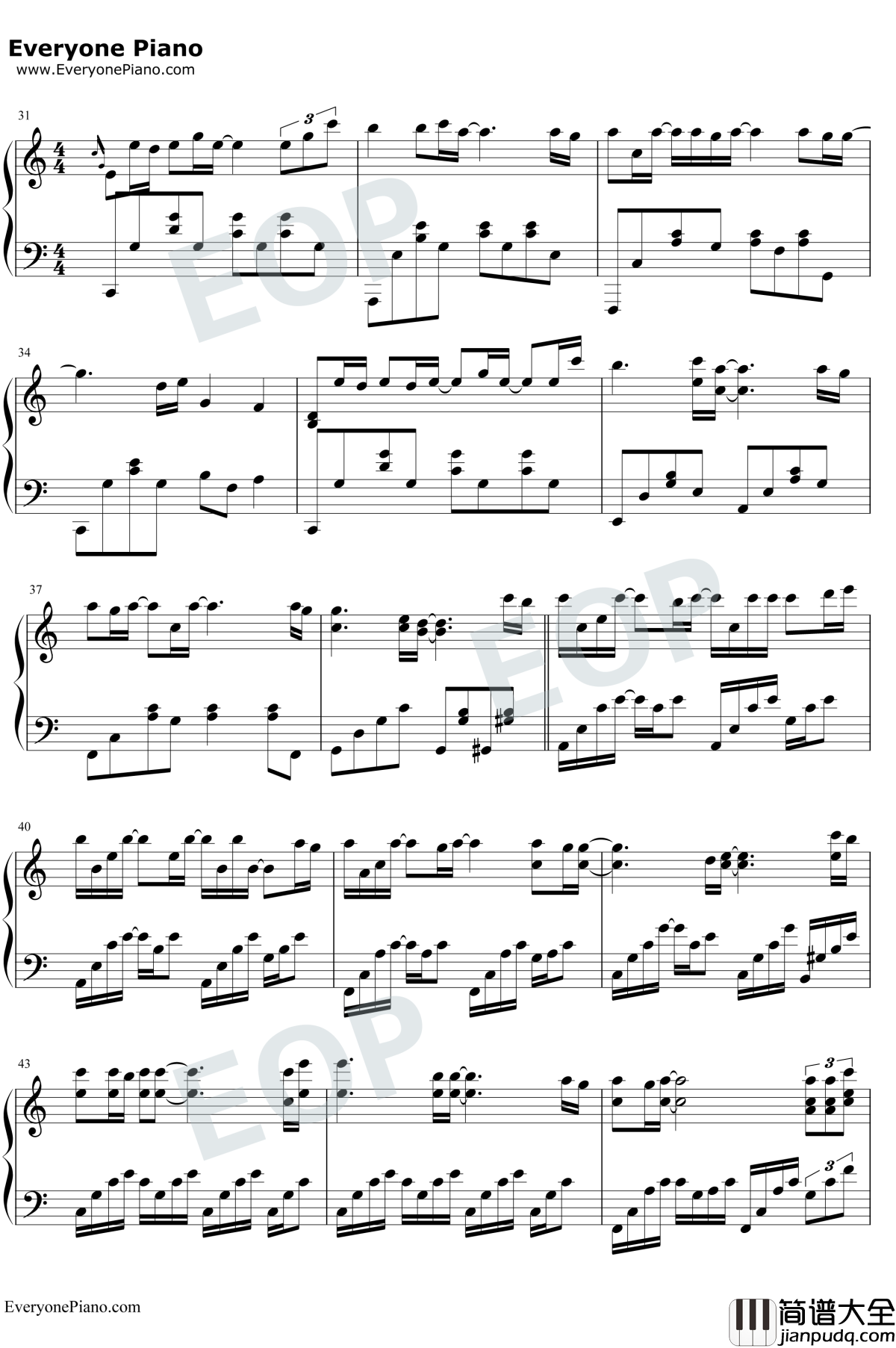 父亲写的散文诗钢琴谱_李健/许飞