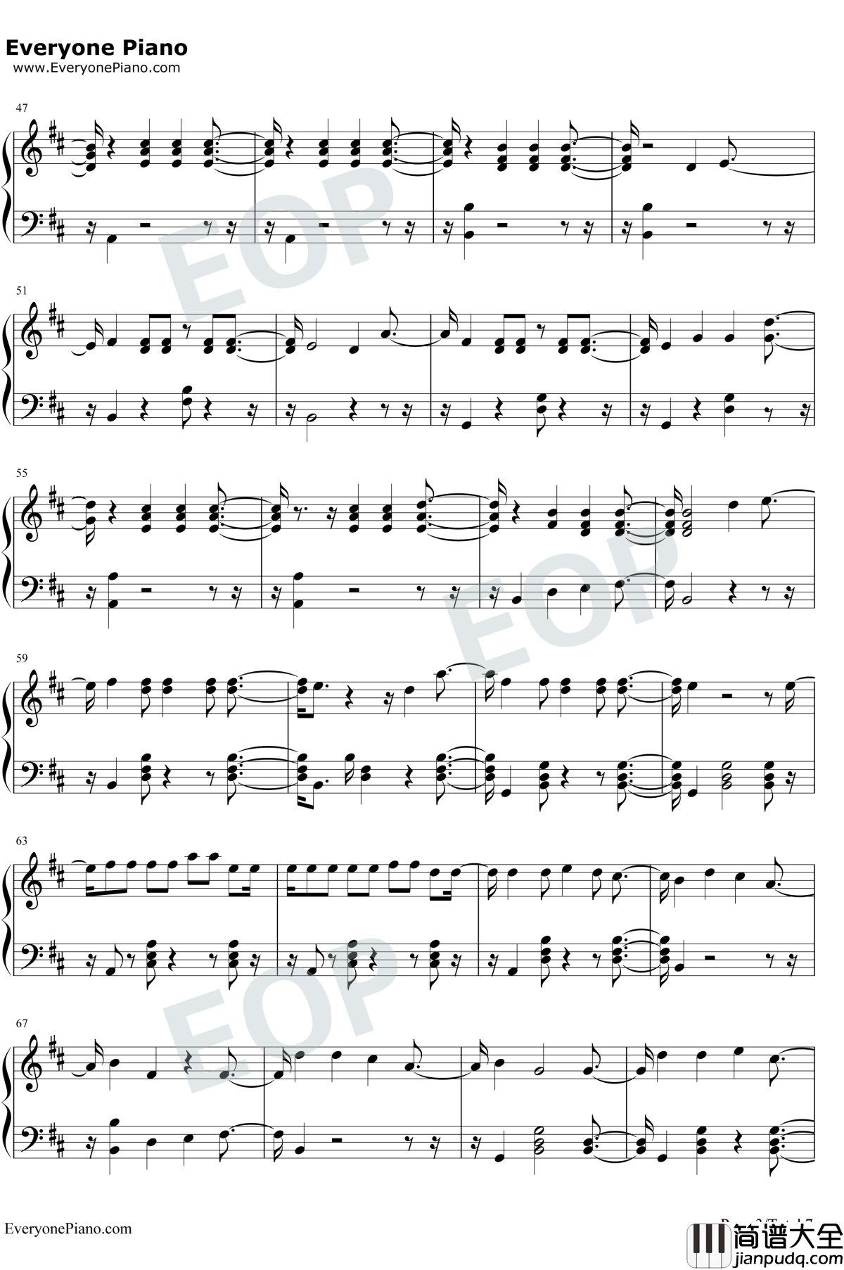 Sin_Pijama钢琴谱_Becky_G_/_Natti_Natasha