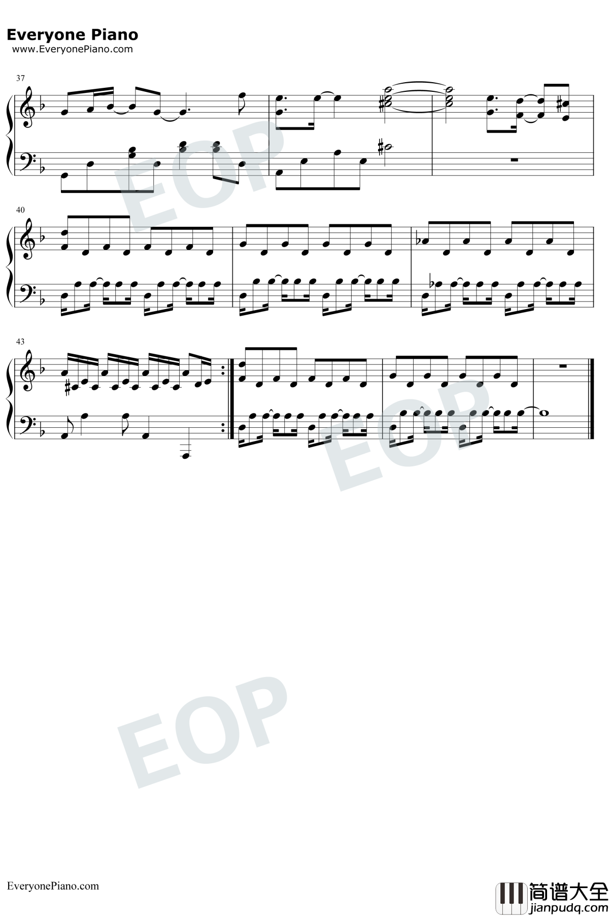 傲红尘钢琴谱_尤长靖_扶摇插曲