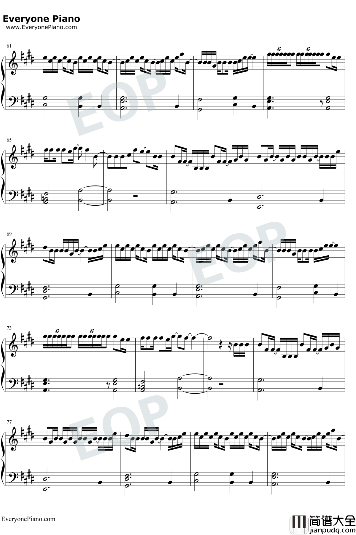 你要的全拿走钢琴谱_胡彦斌