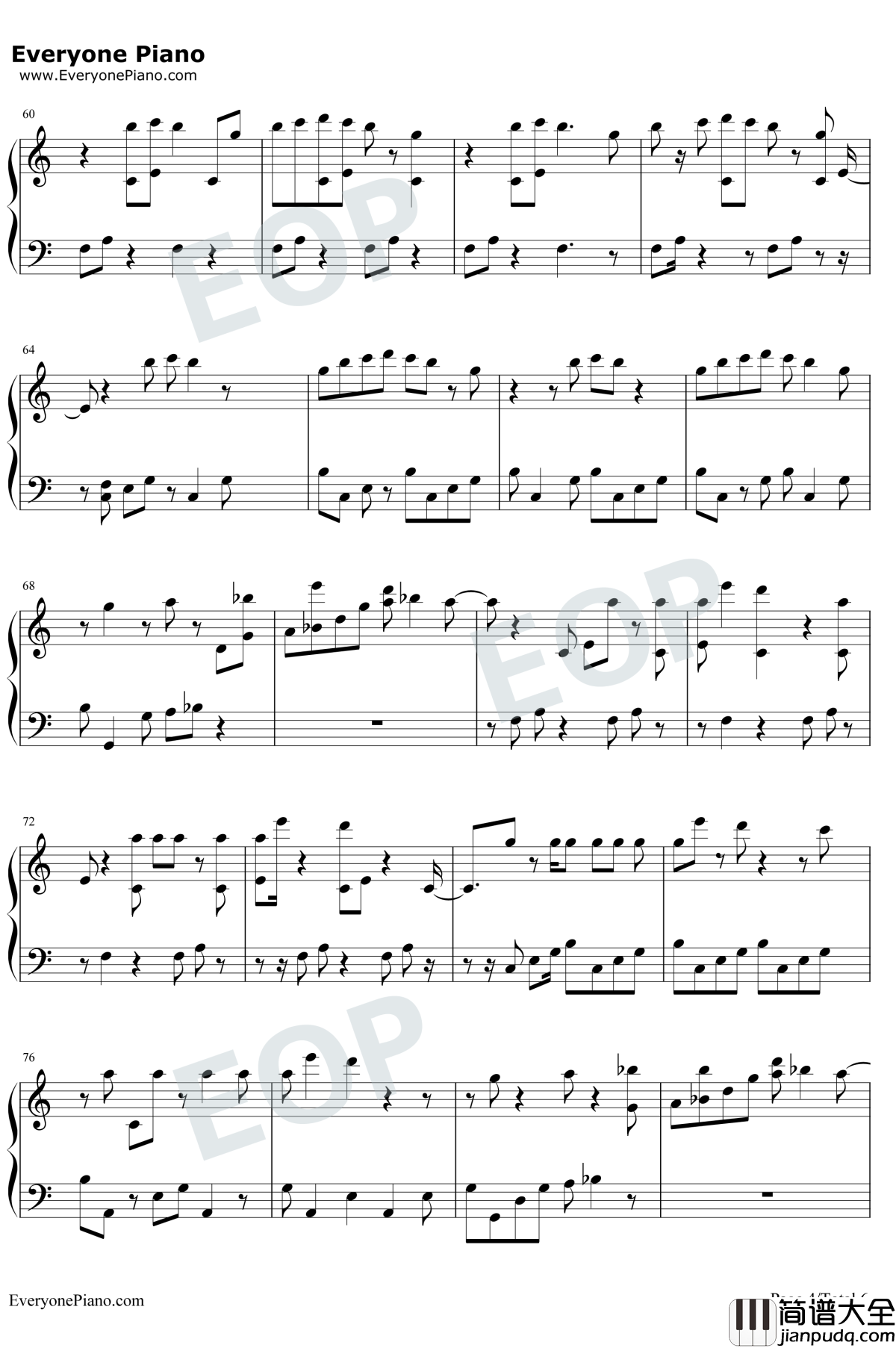 Stay钢琴谱_Post_Malone