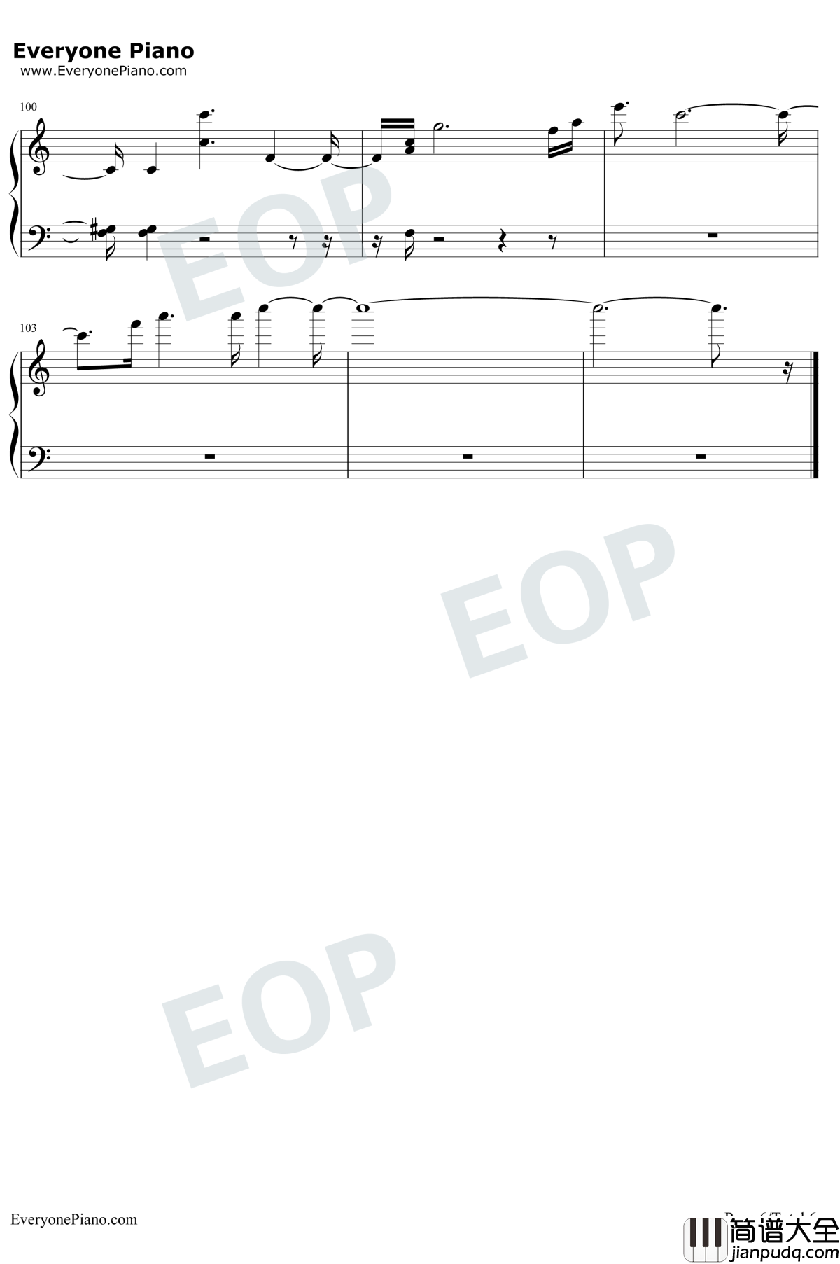 Stay钢琴谱_Post_Malone