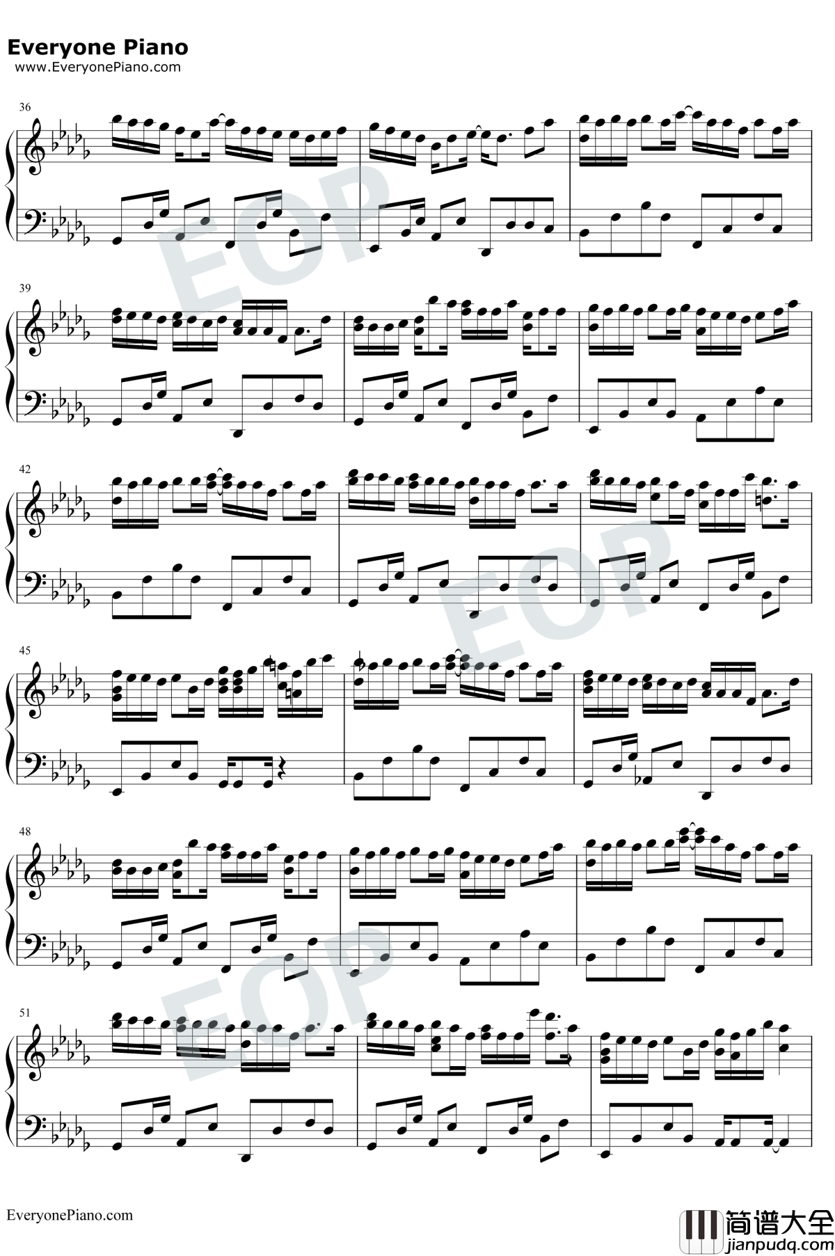 钟无艳钢琴谱_谢安琪