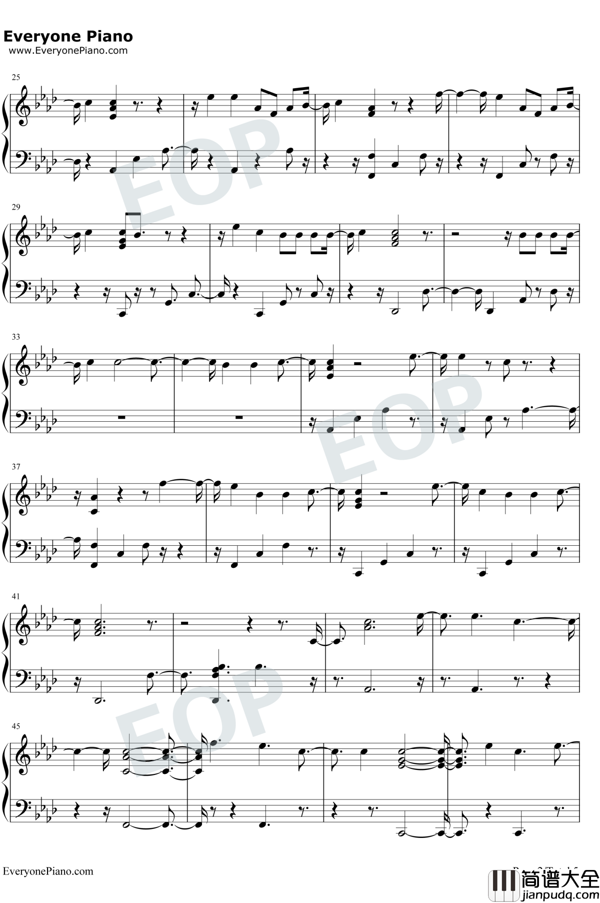 Yeah_Right钢琴谱_Joji