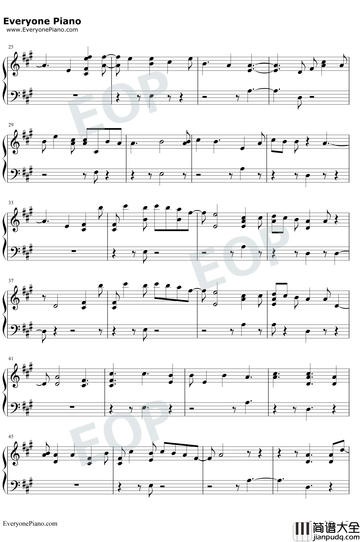 Don't_Say_You_Love_Me钢琴谱_Fifth_Harmony