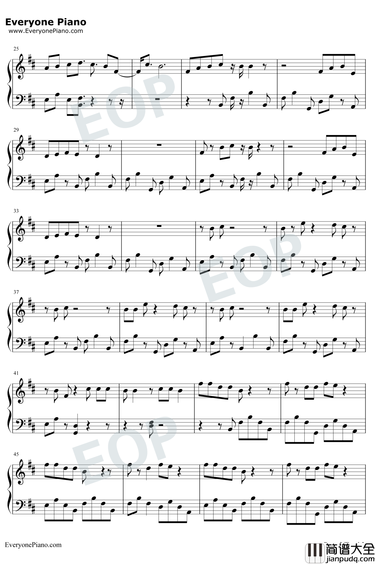 Mutual钢琴谱_Shawn_Mendes