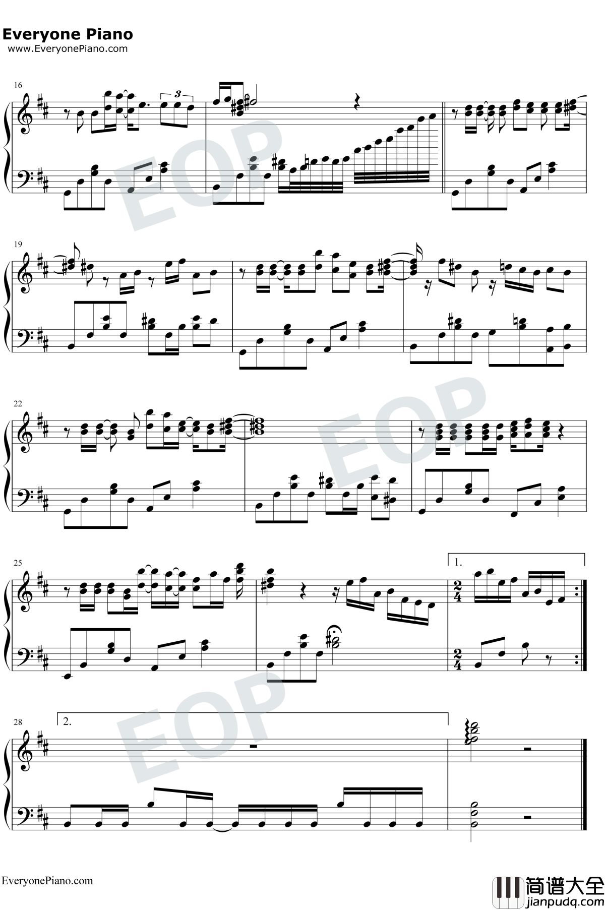 红颜钢琴谱_胡彦斌_荆轲传奇主题曲