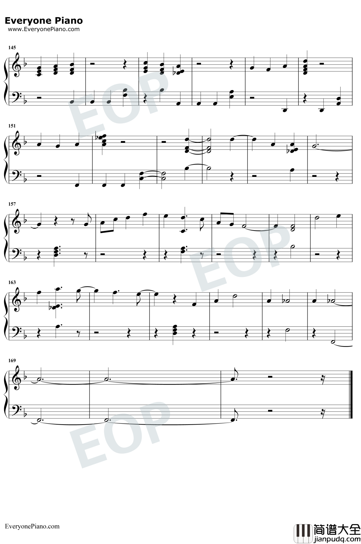 King_of_the_Clouds钢琴谱_Panic!_at_the_Disco