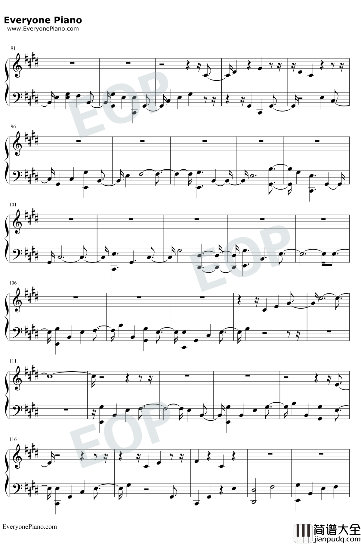 Girls钢琴谱_Rita_Ora