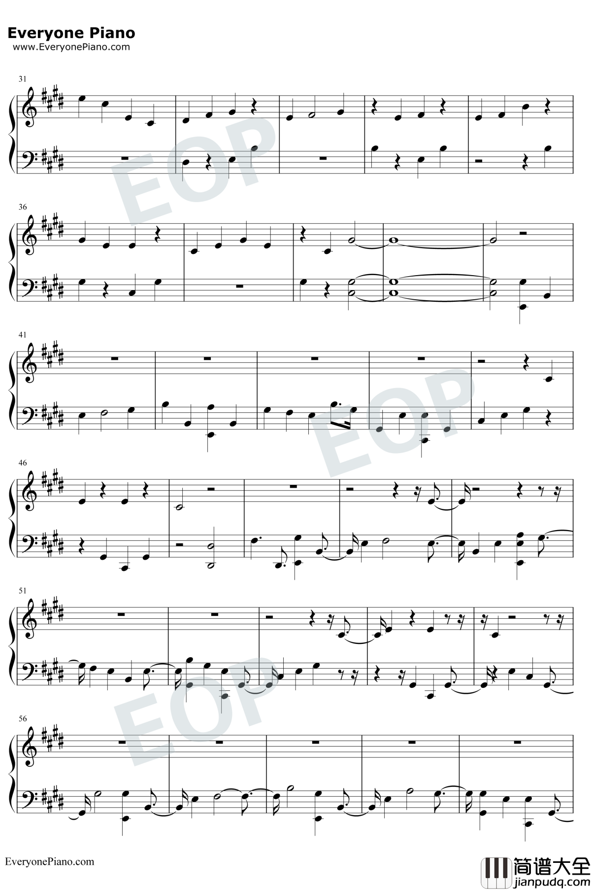 Girls钢琴谱_Rita_Ora