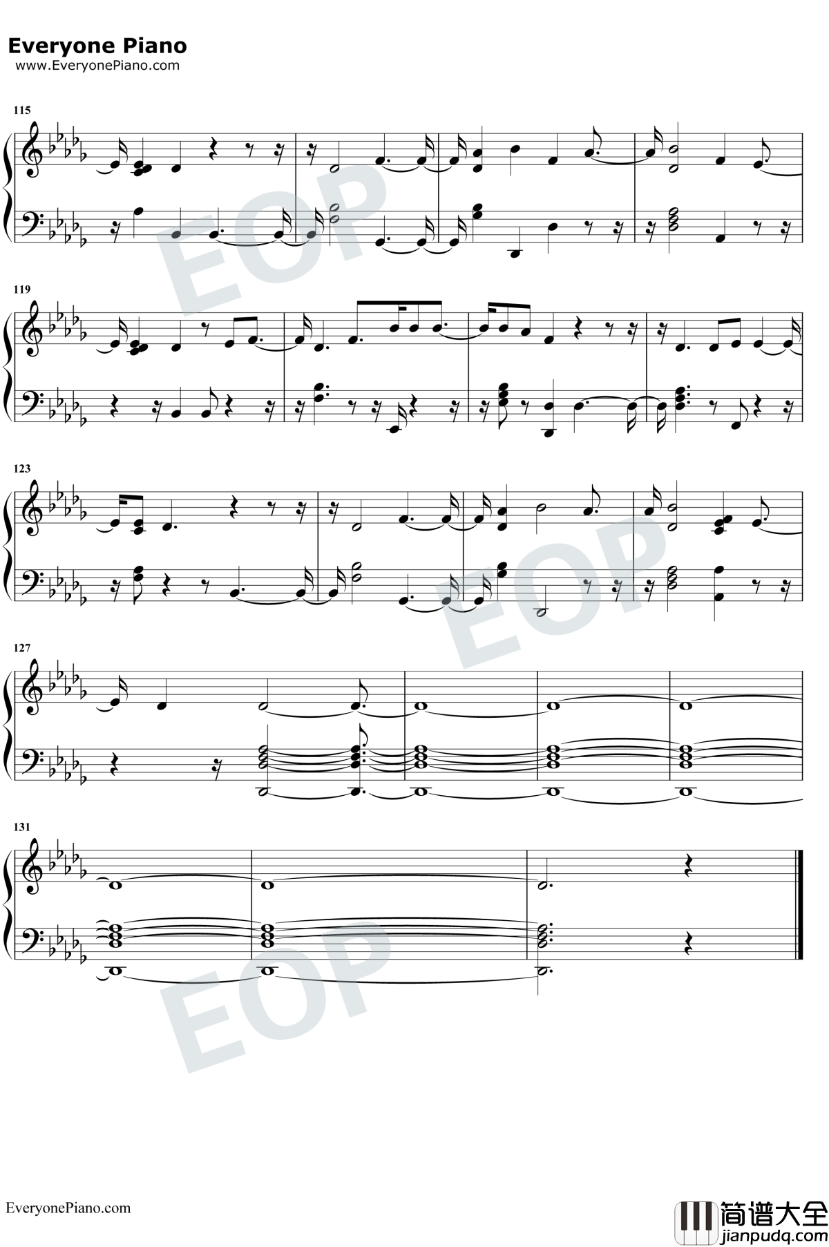 Patient钢琴谱_Charlie_Puth