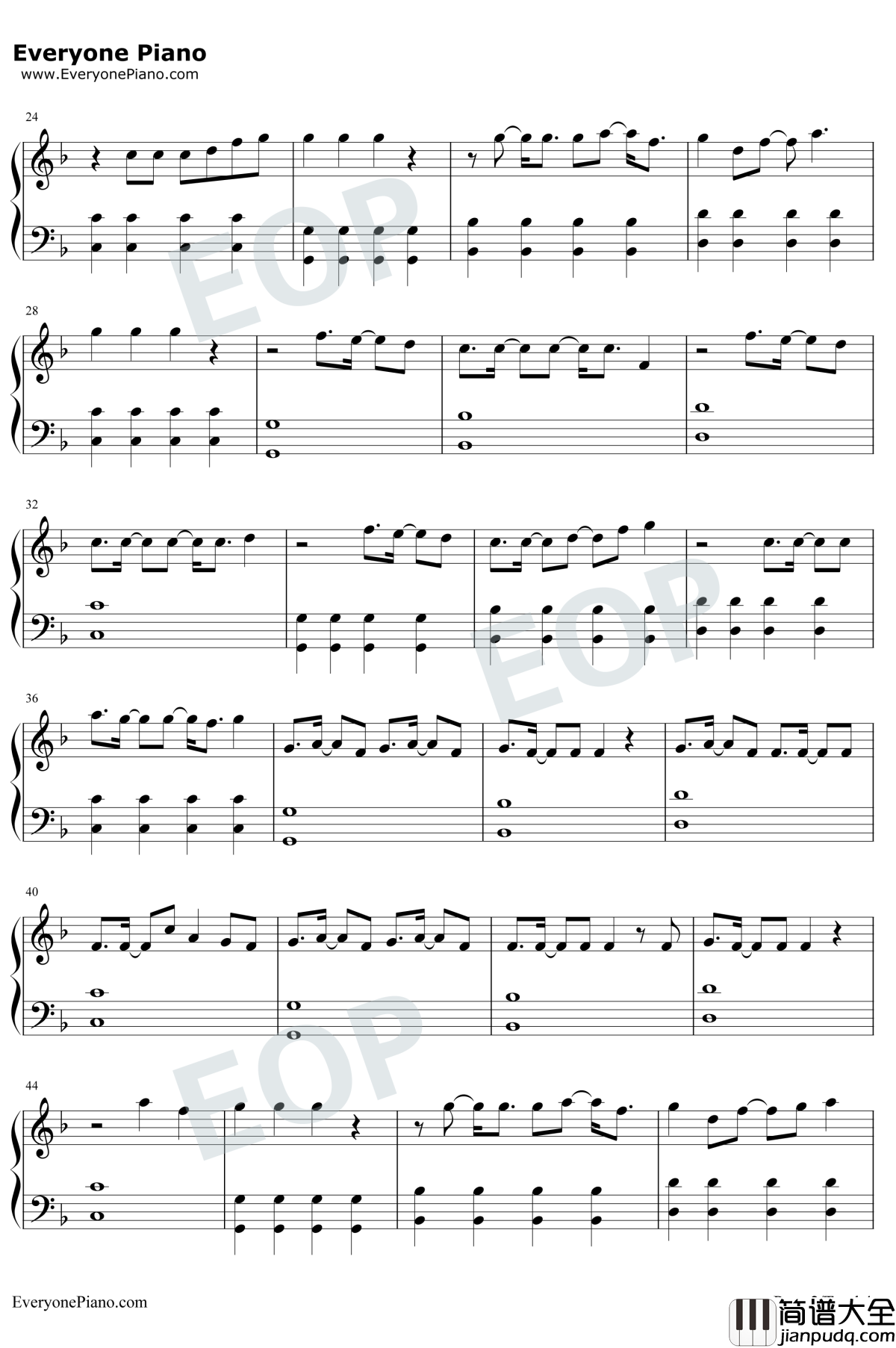 I_See_Love钢琴谱_Jonas_Blue_/_Joe_Jonas