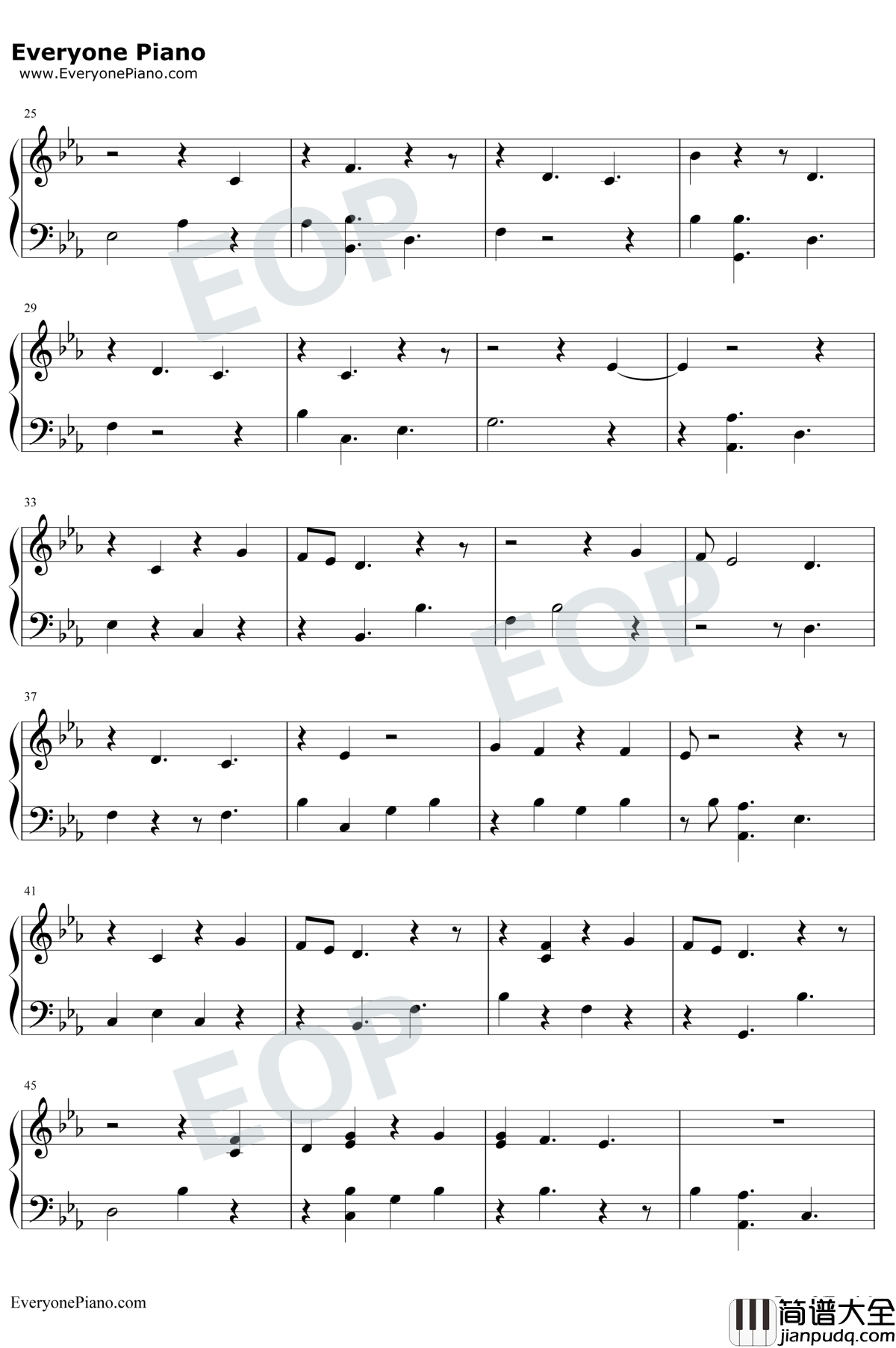 Entertainer钢琴谱_Zayn