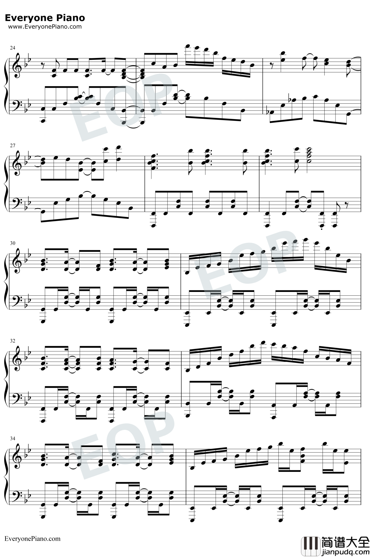 永遠のひとつ钢琴谱_田村由香里