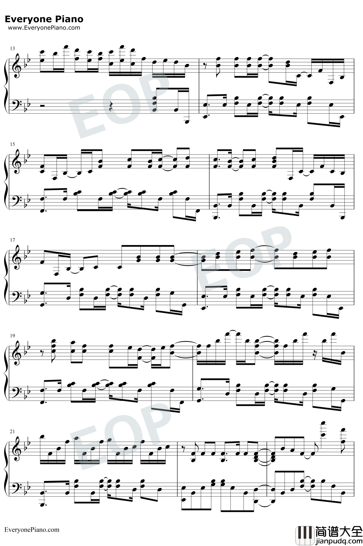 永遠のひとつ钢琴谱_田村由香里