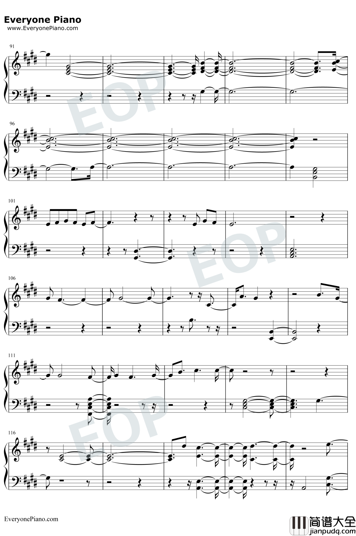 The_Truth_Untold钢琴谱_防弹少年团