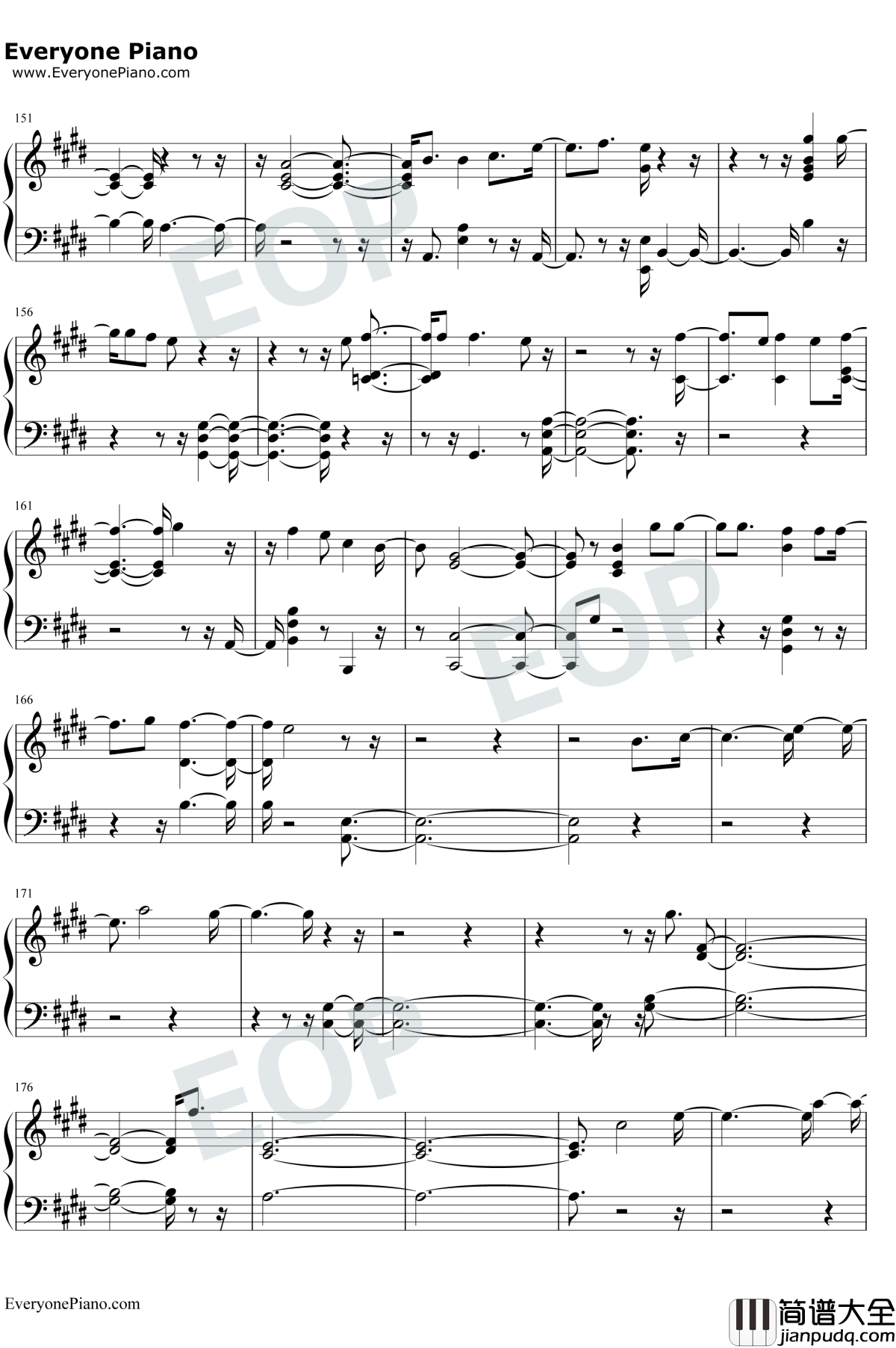 The_Truth_Untold钢琴谱_防弹少年团