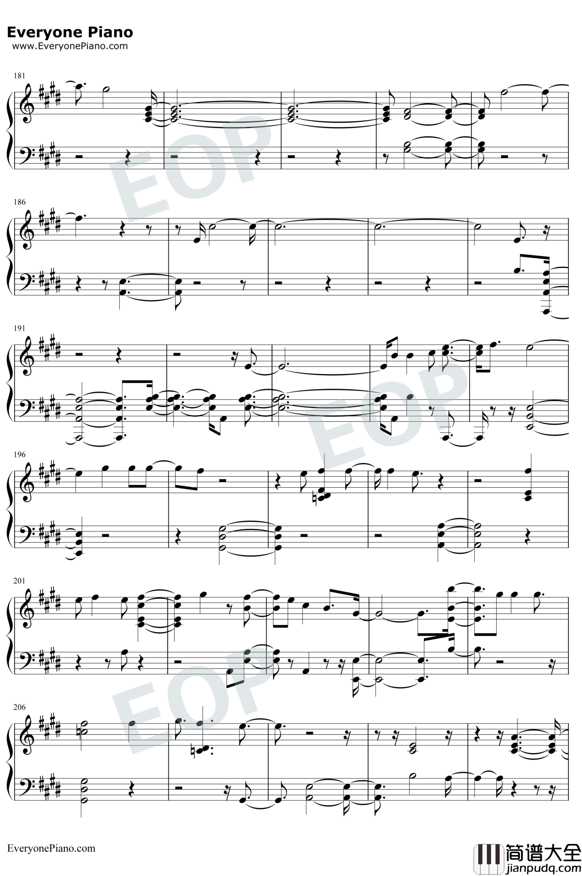 The_Truth_Untold钢琴谱_防弹少年团