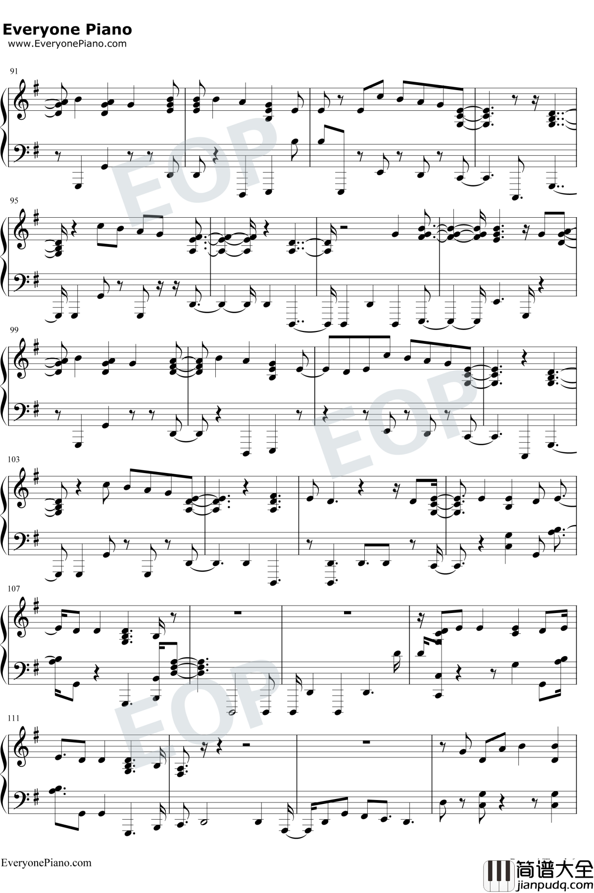 Answer钢琴谱_Rihanna