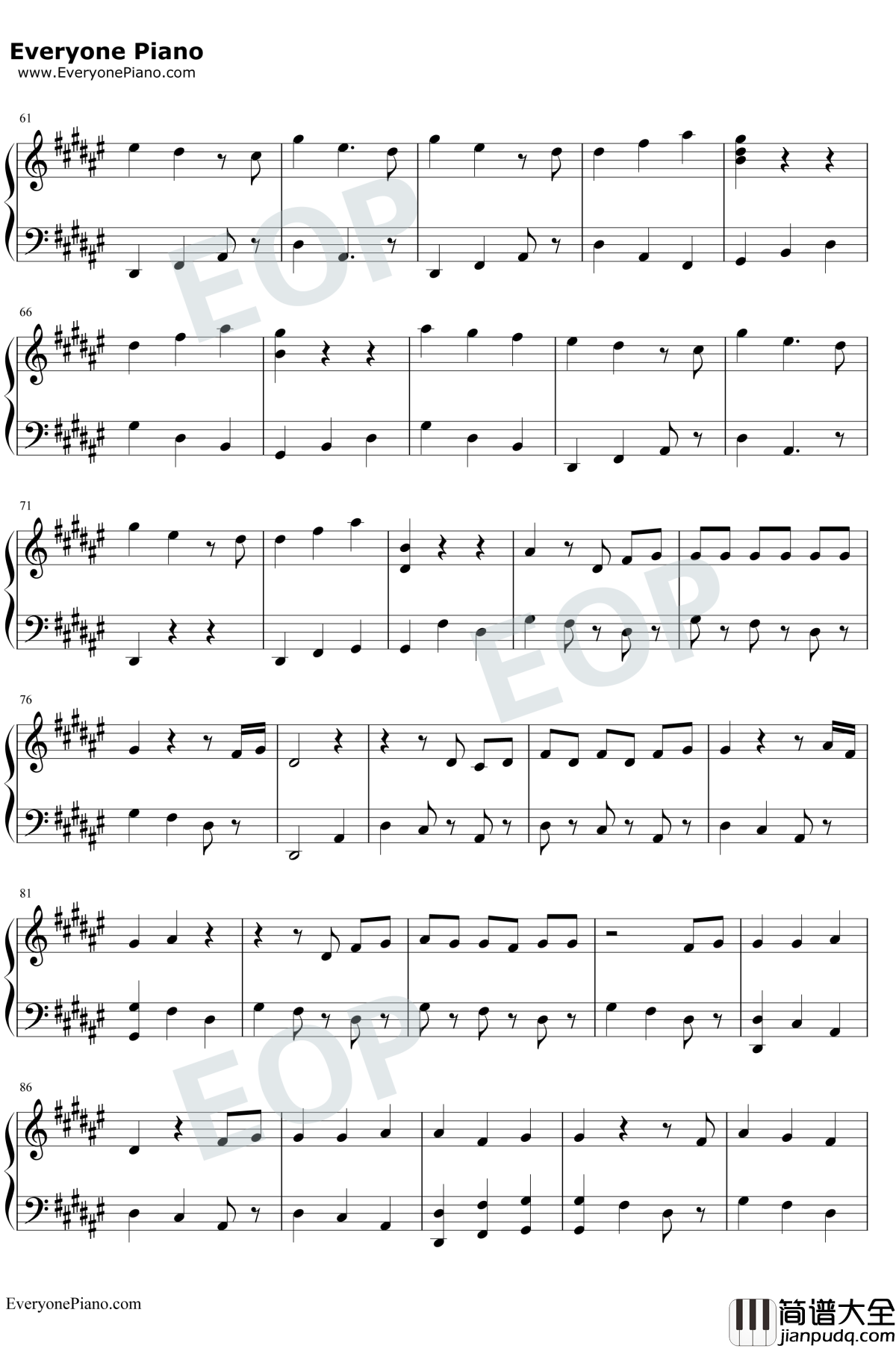 Call_Out_My_Name钢琴谱_The_Weeknd