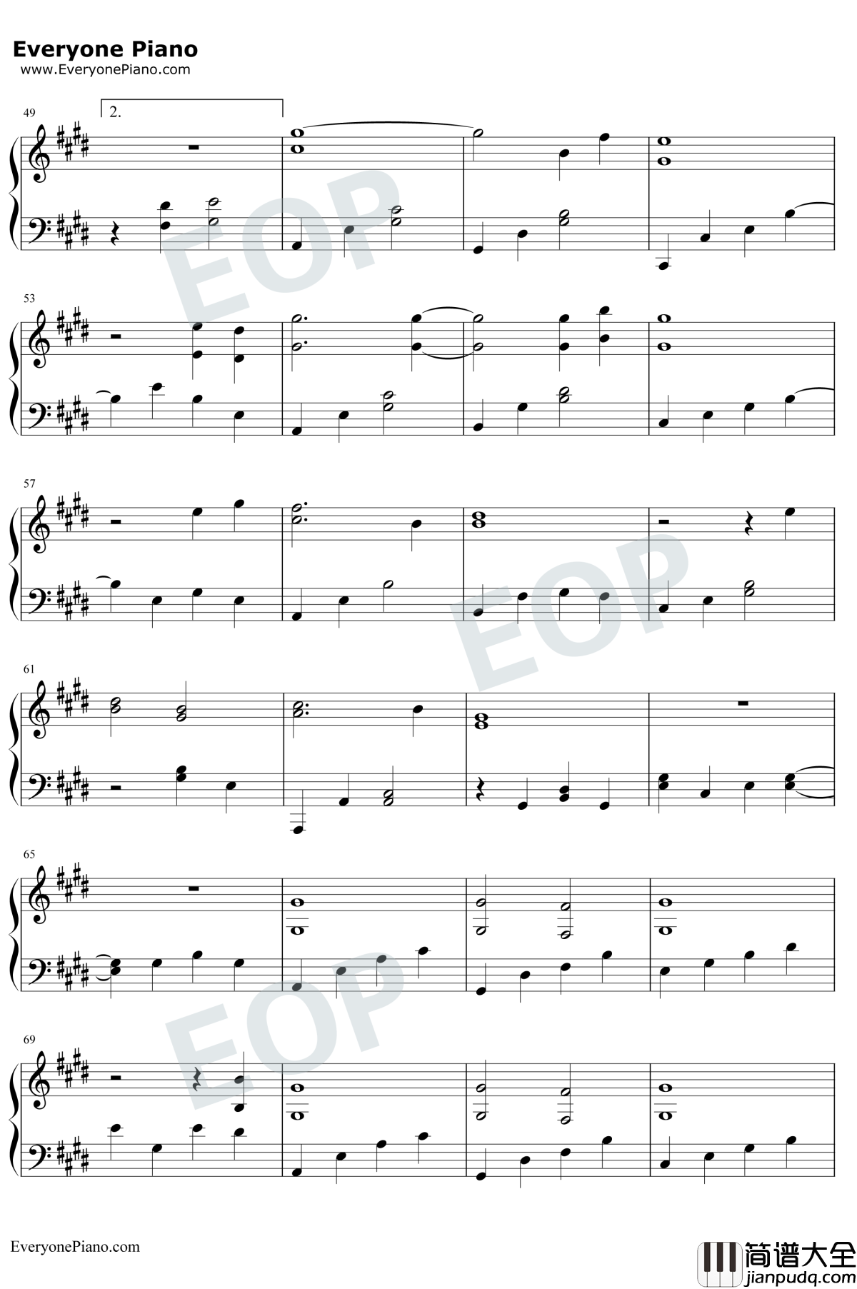 Refrain钢琴谱_Anan_Ryok