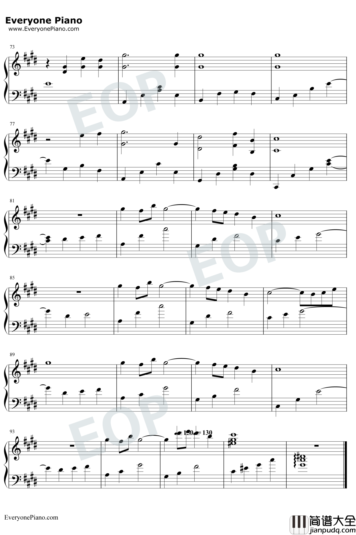 Refrain钢琴谱_Anan_Ryok