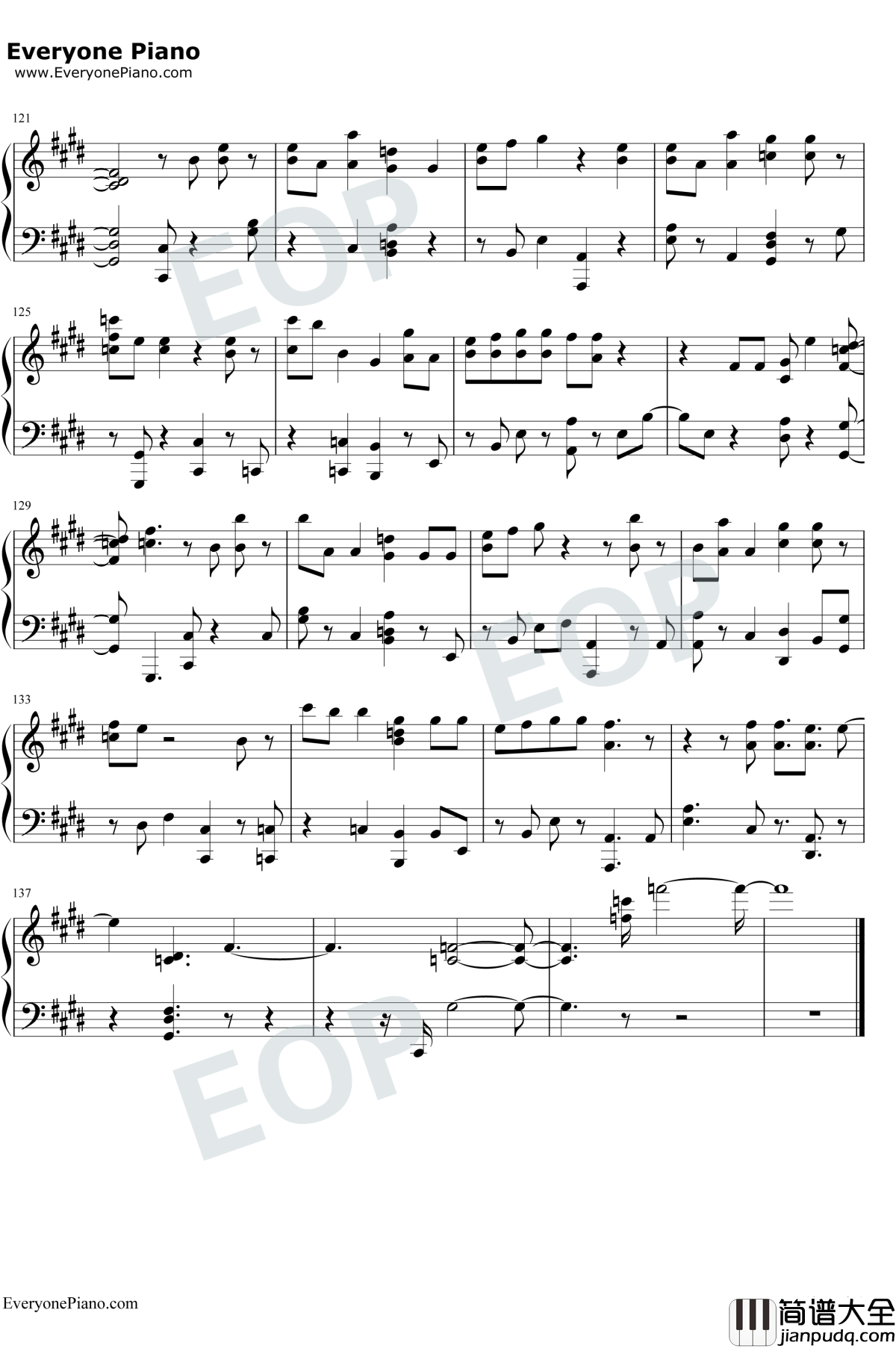 Love_Maze钢琴谱_防弹少年团