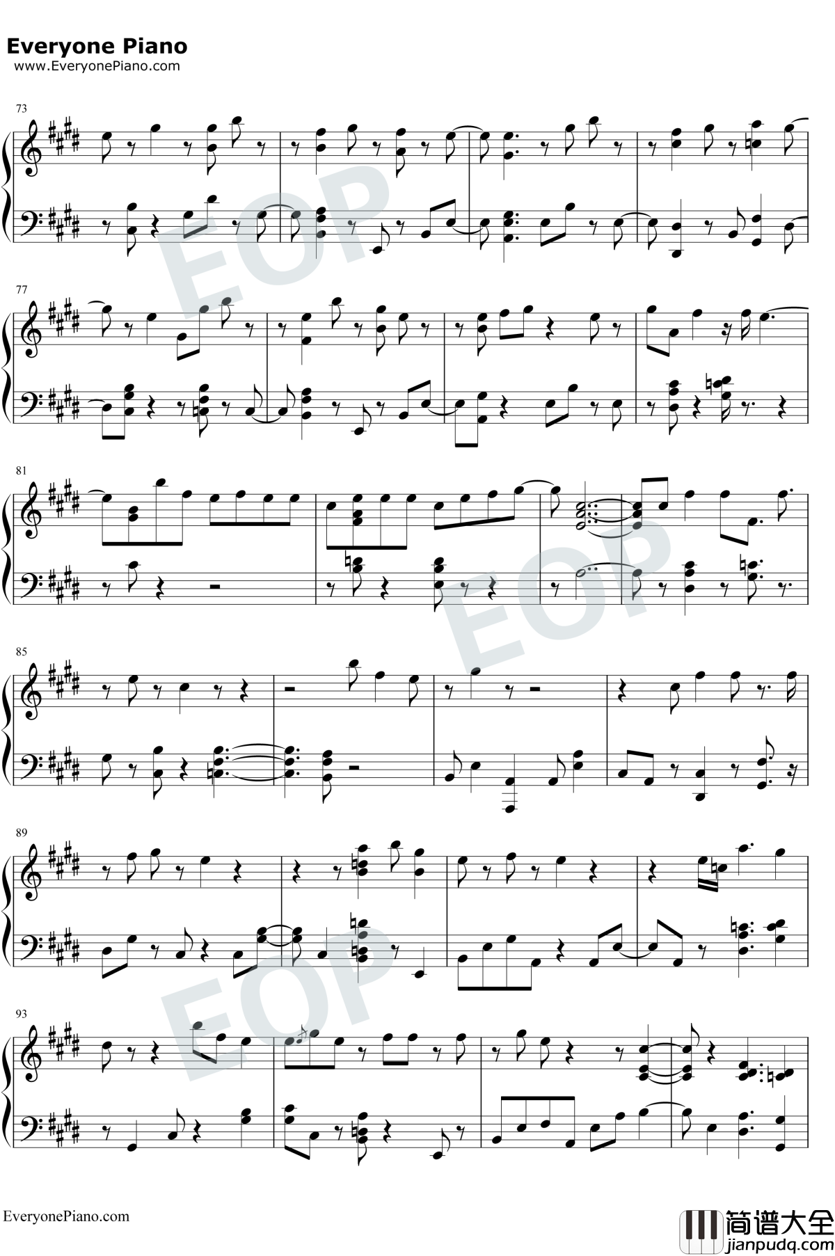 Love_Maze钢琴谱_防弹少年团