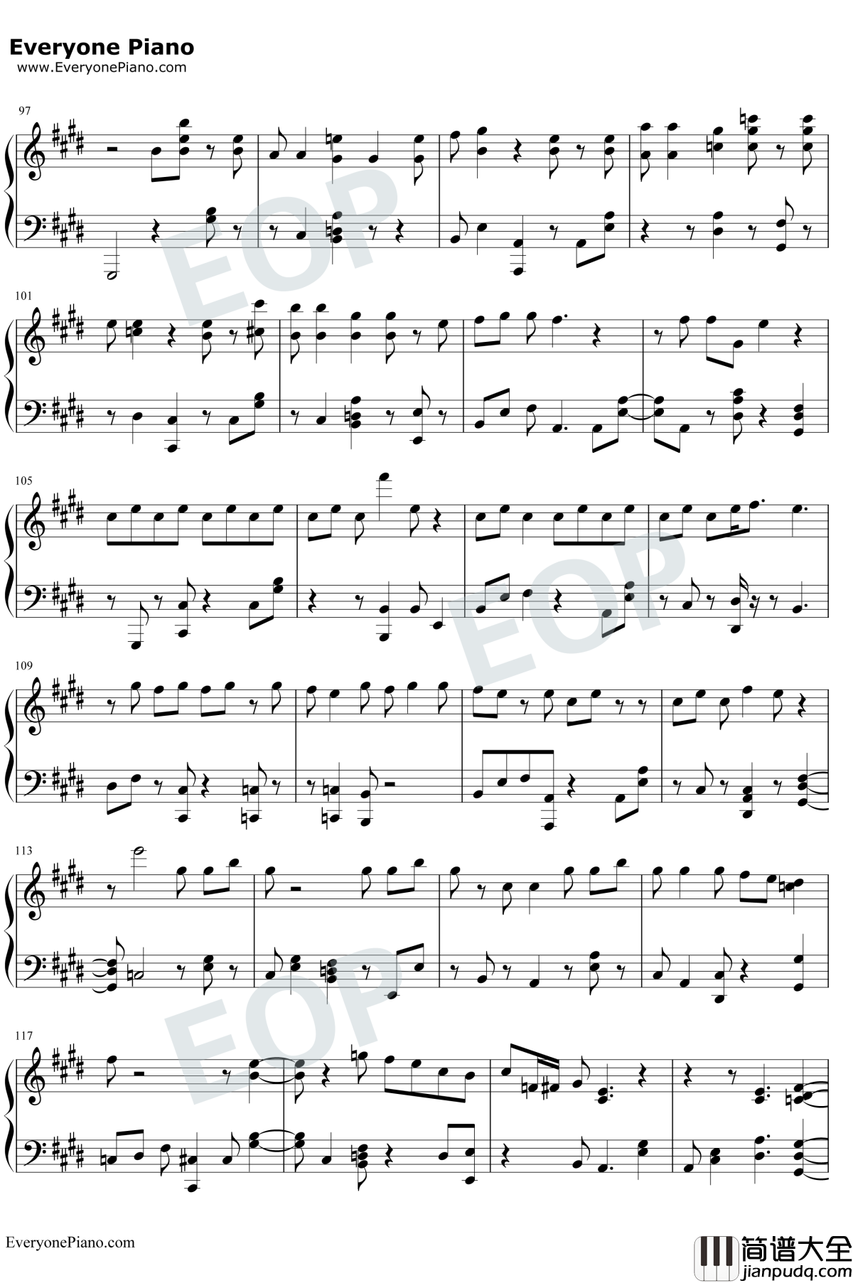 Love_Maze钢琴谱_防弹少年团