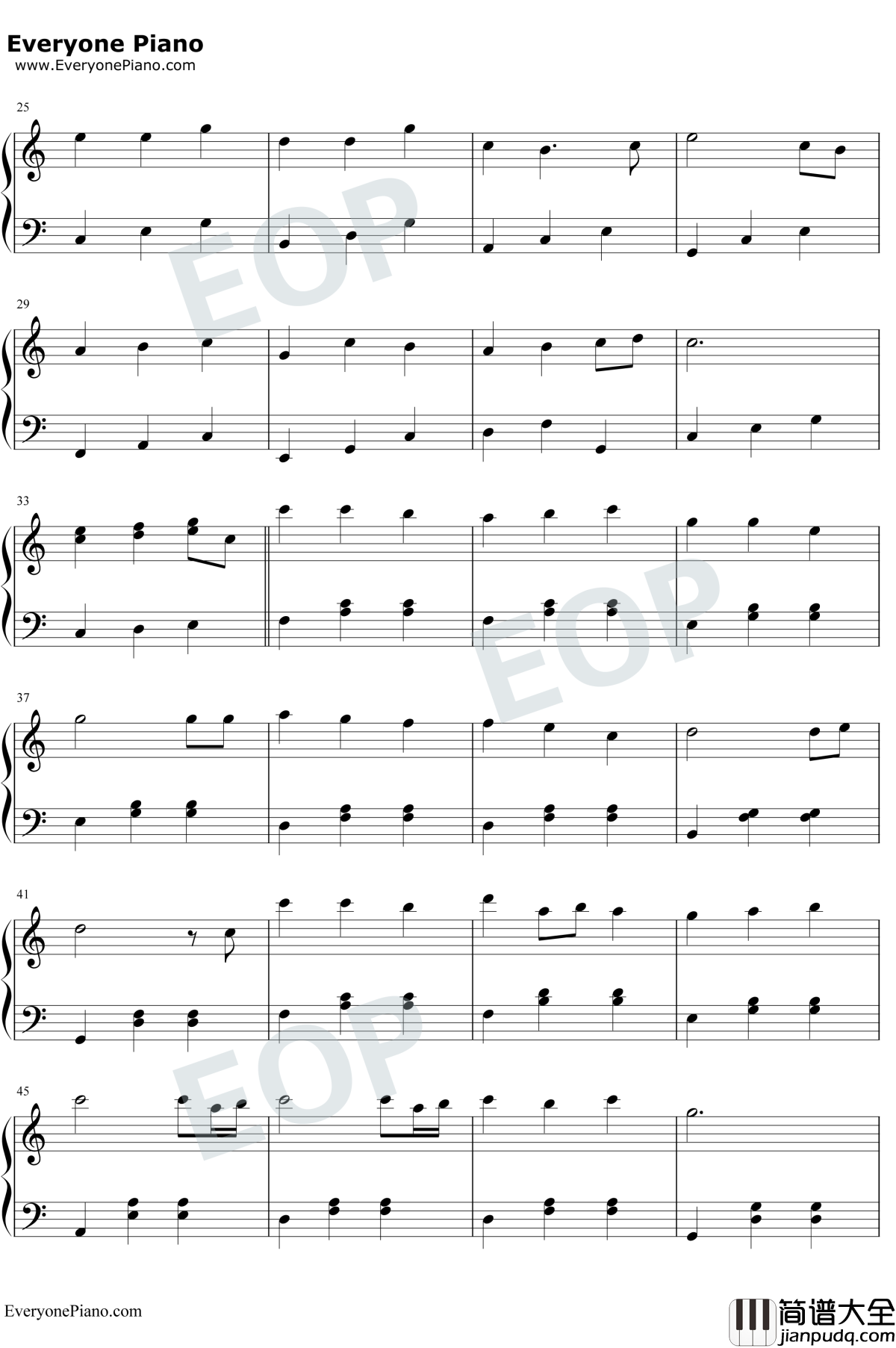 老婆钢琴谱_S.H.E