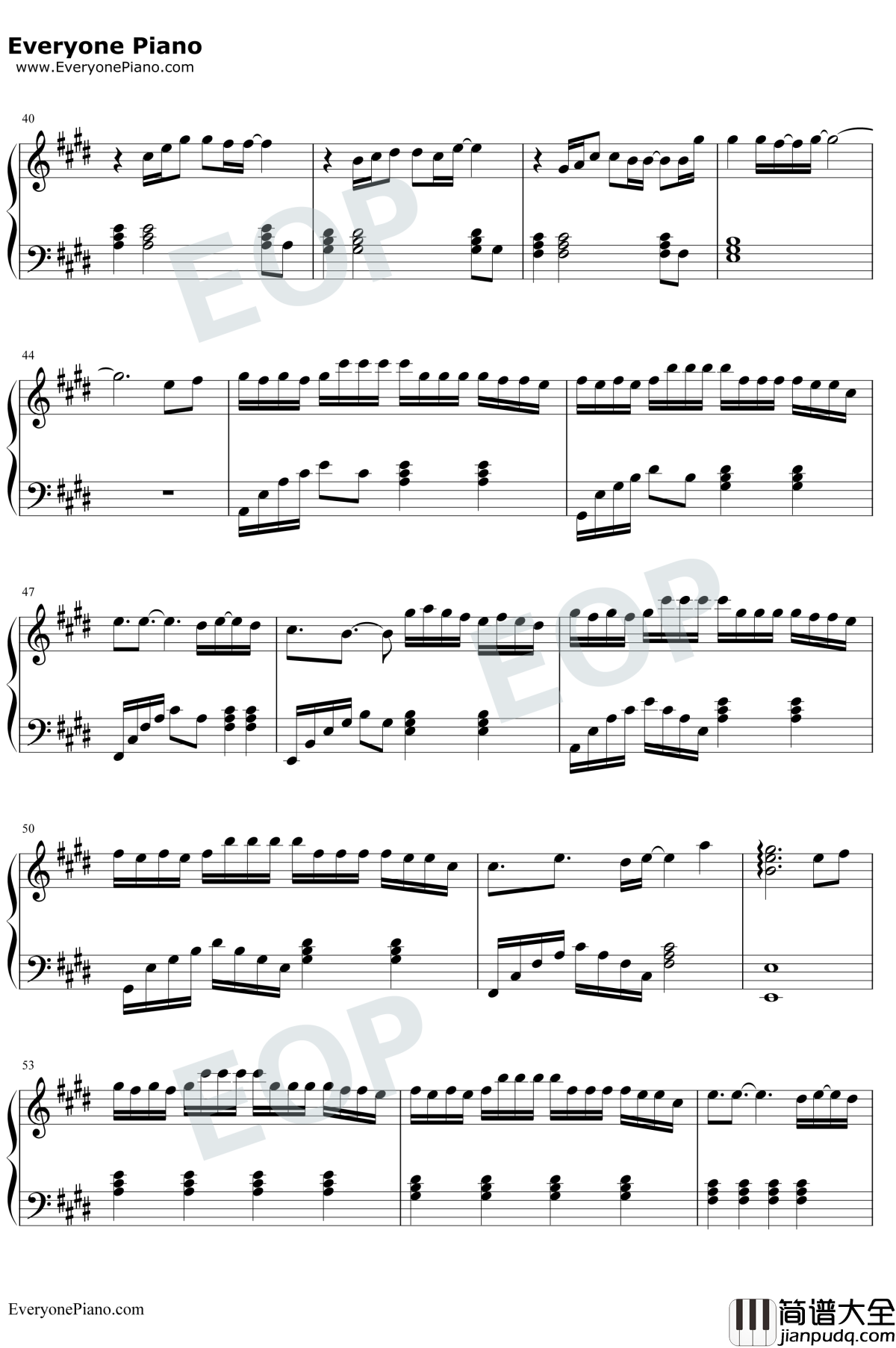 那个人钢琴谱_周延英