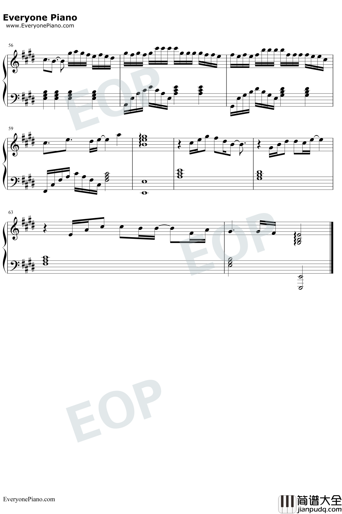 那个人钢琴谱_周延英