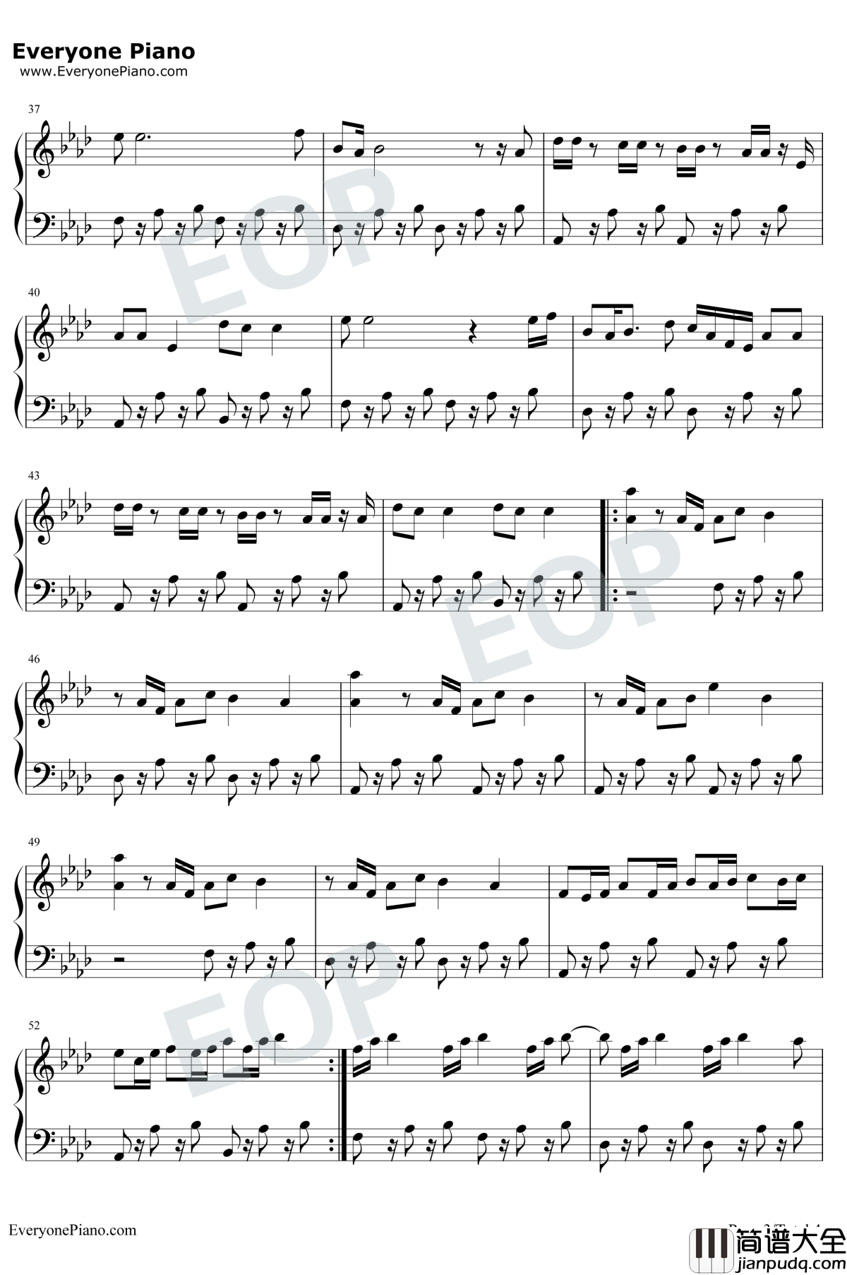 Wait钢琴谱_Maroon5