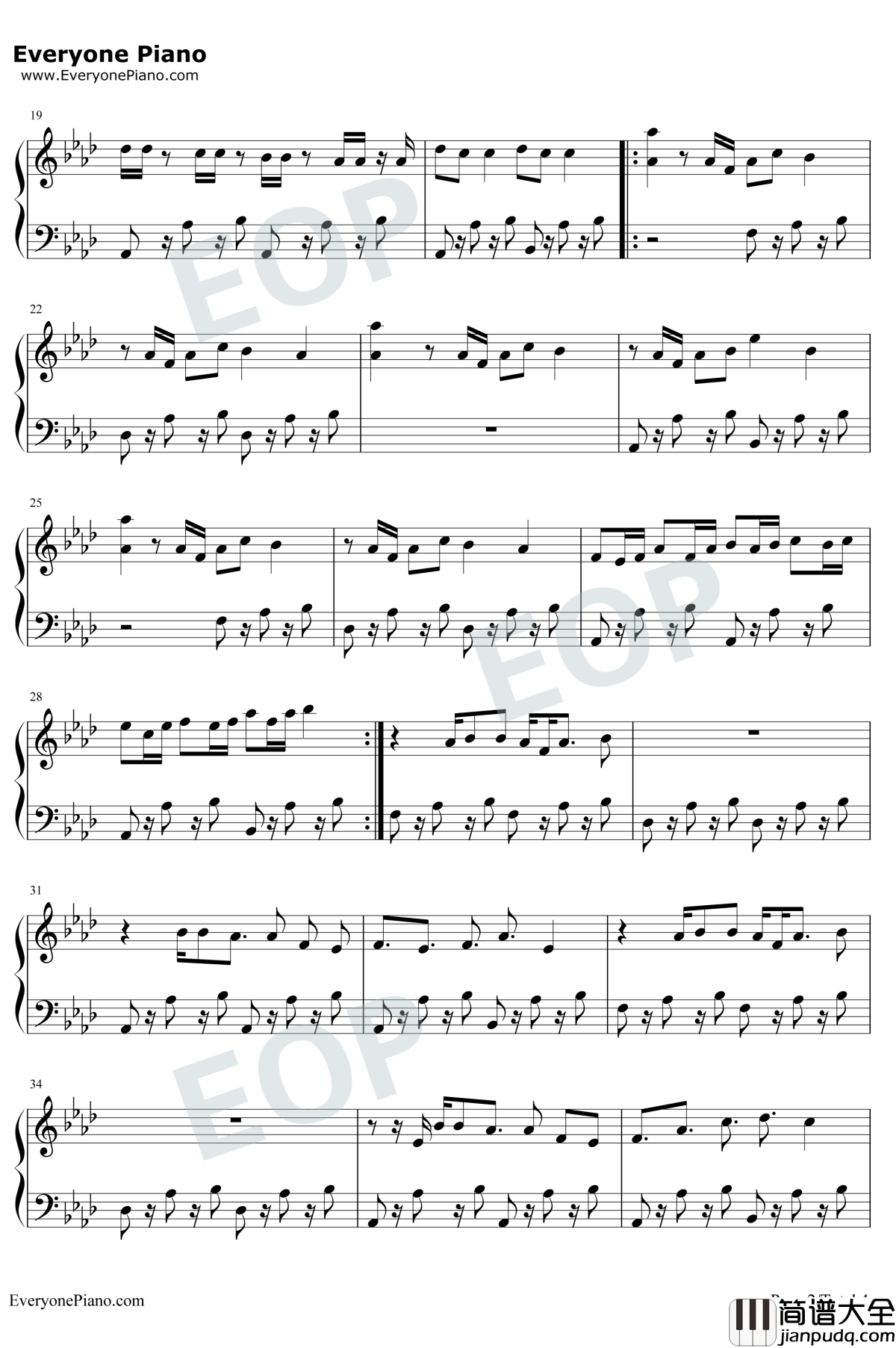 Wait钢琴谱_Maroon5