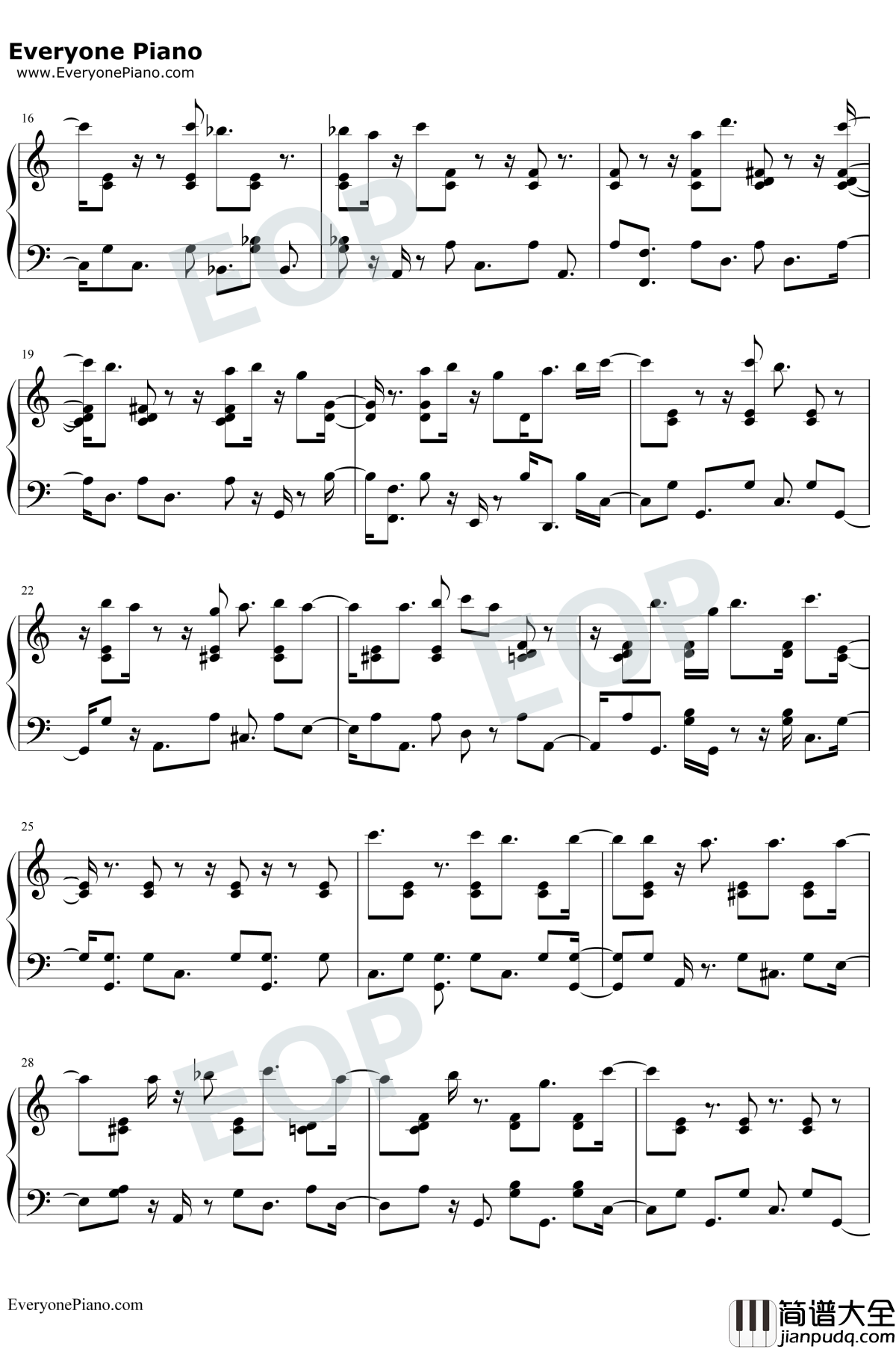 Goodbye_Farewell钢琴谱_RichardSherman_克里斯托弗罗宾OST