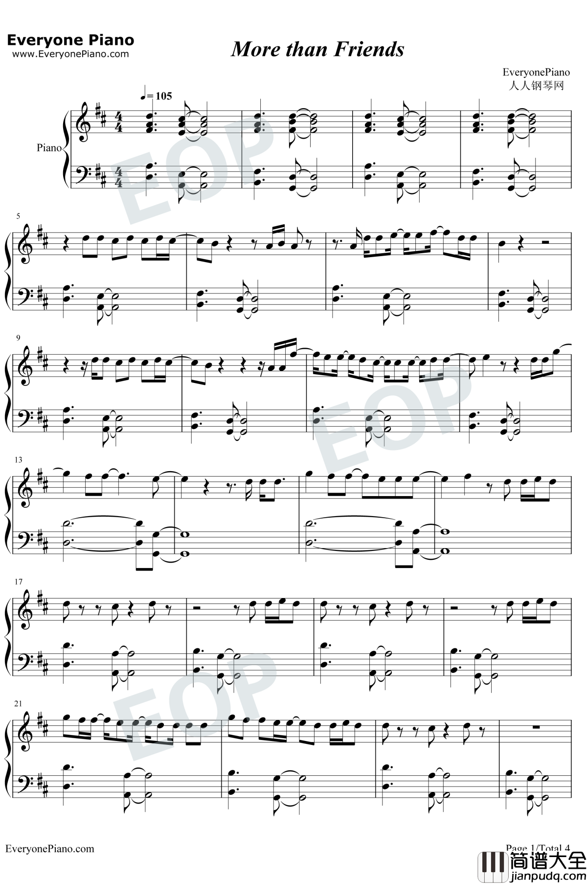 More_Than_Friends钢琴谱_Jason_Mraz_/_Meghan_Trainor