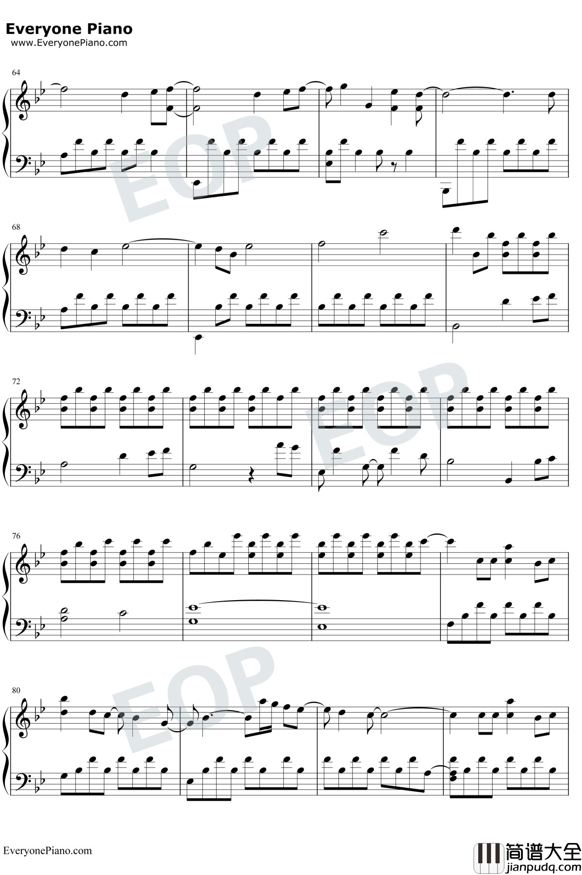 A_Million_Dreams钢琴谱_PasekandPaul_好听版