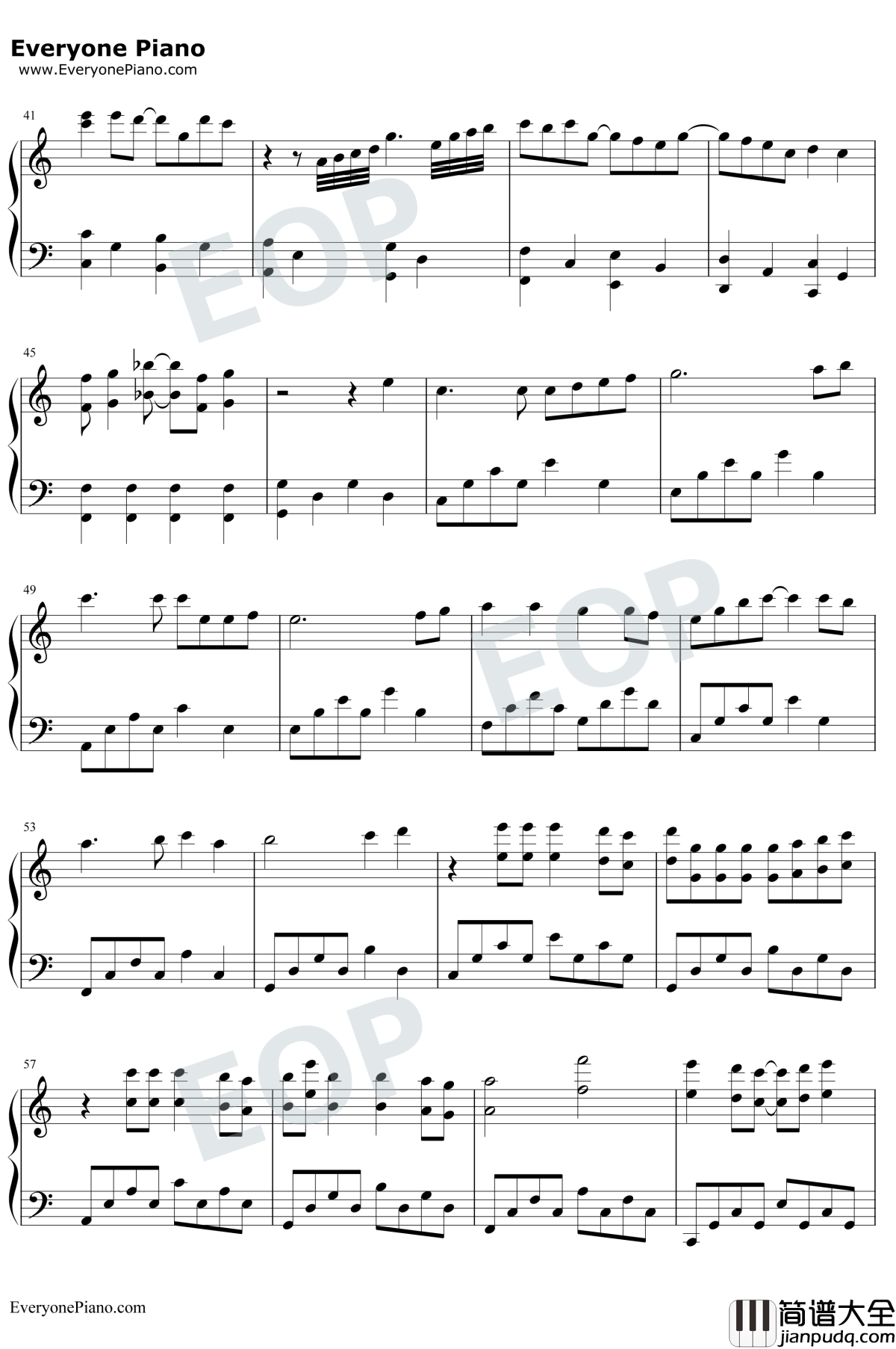 一双手钢琴谱_林奕匡