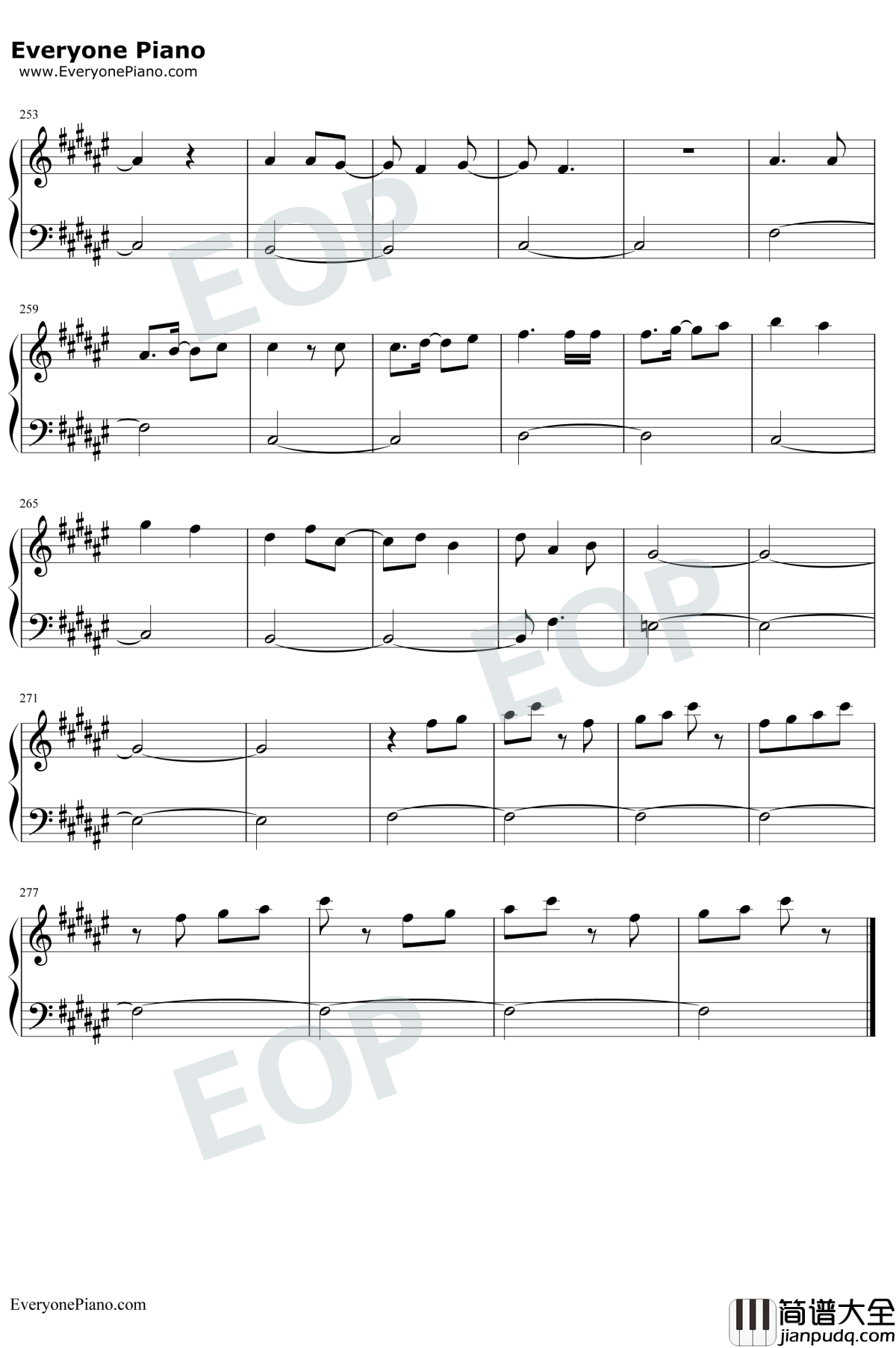 夏疾風钢琴谱_岚