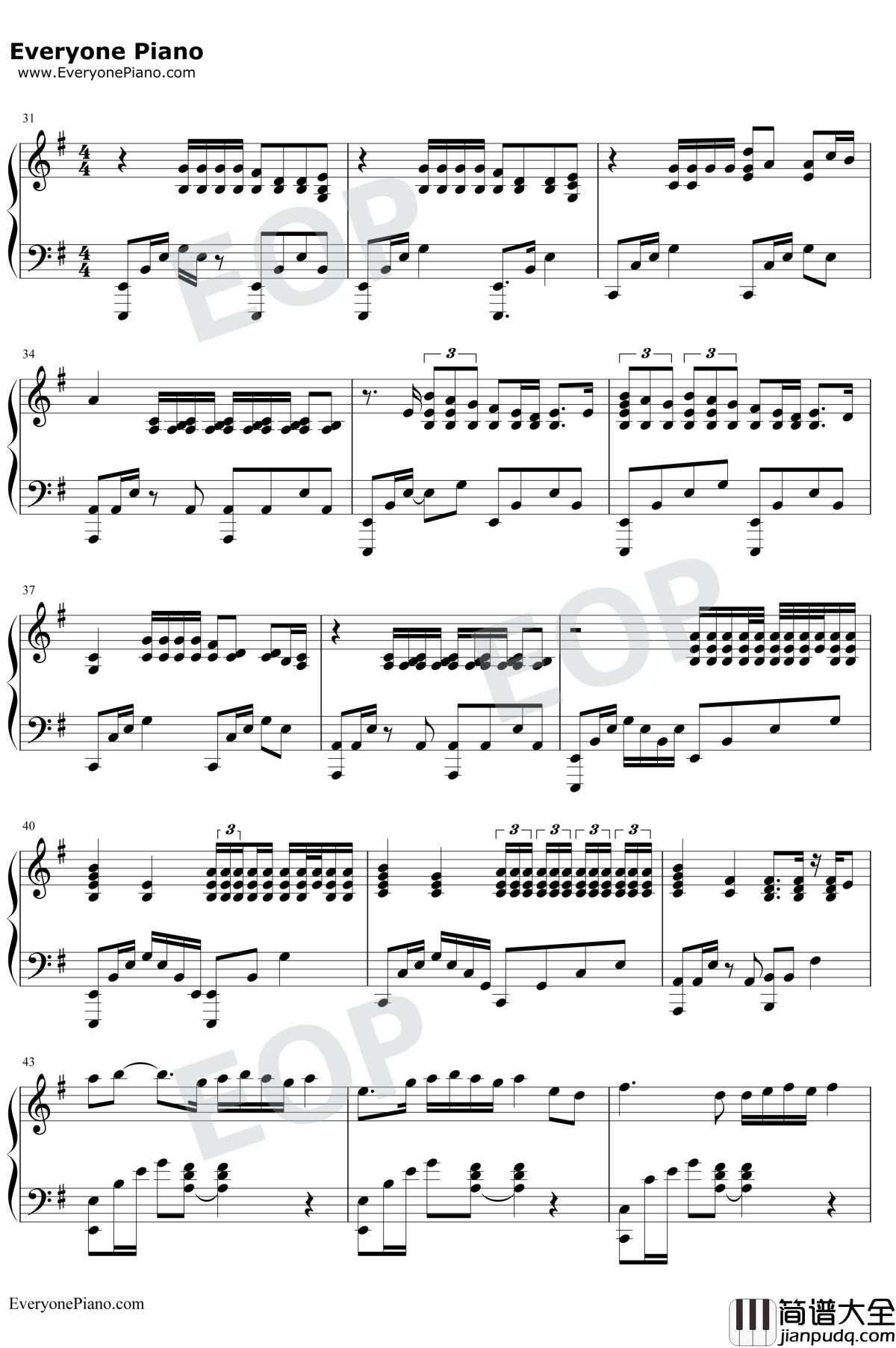 God_Is_a_Woman钢琴谱_Ariana_Grande