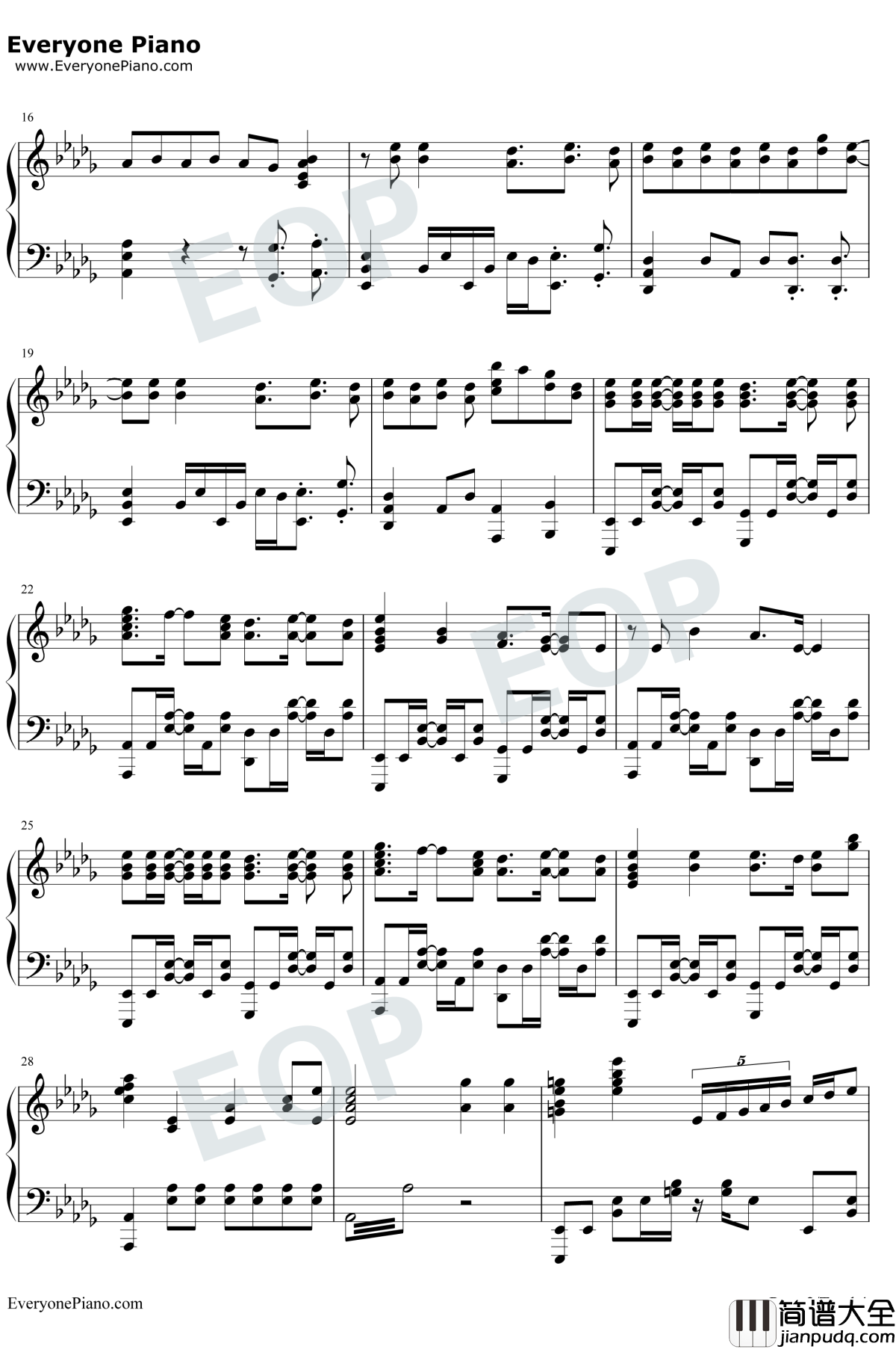 Make_my_Story钢琴谱_Lenny_Code_Fiction