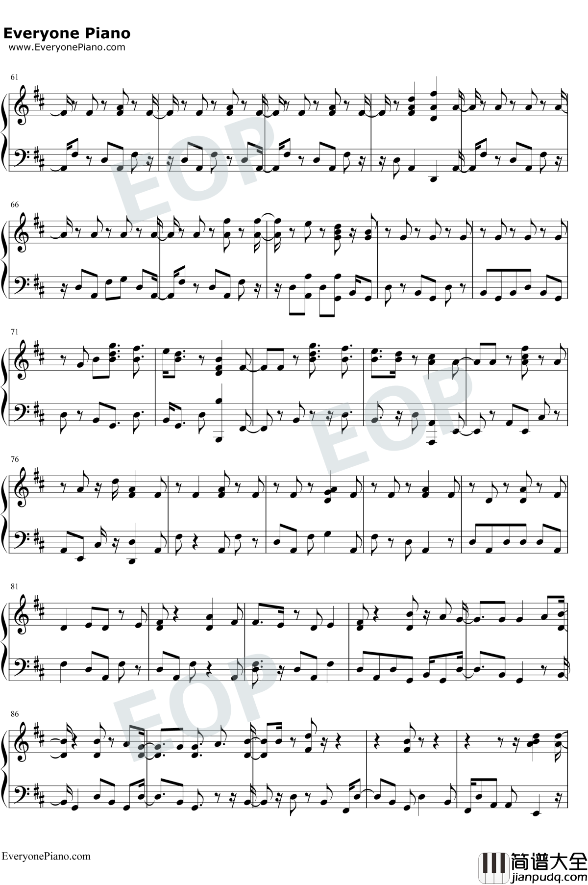 Next_to_Me钢琴谱_Imagine_Dragons