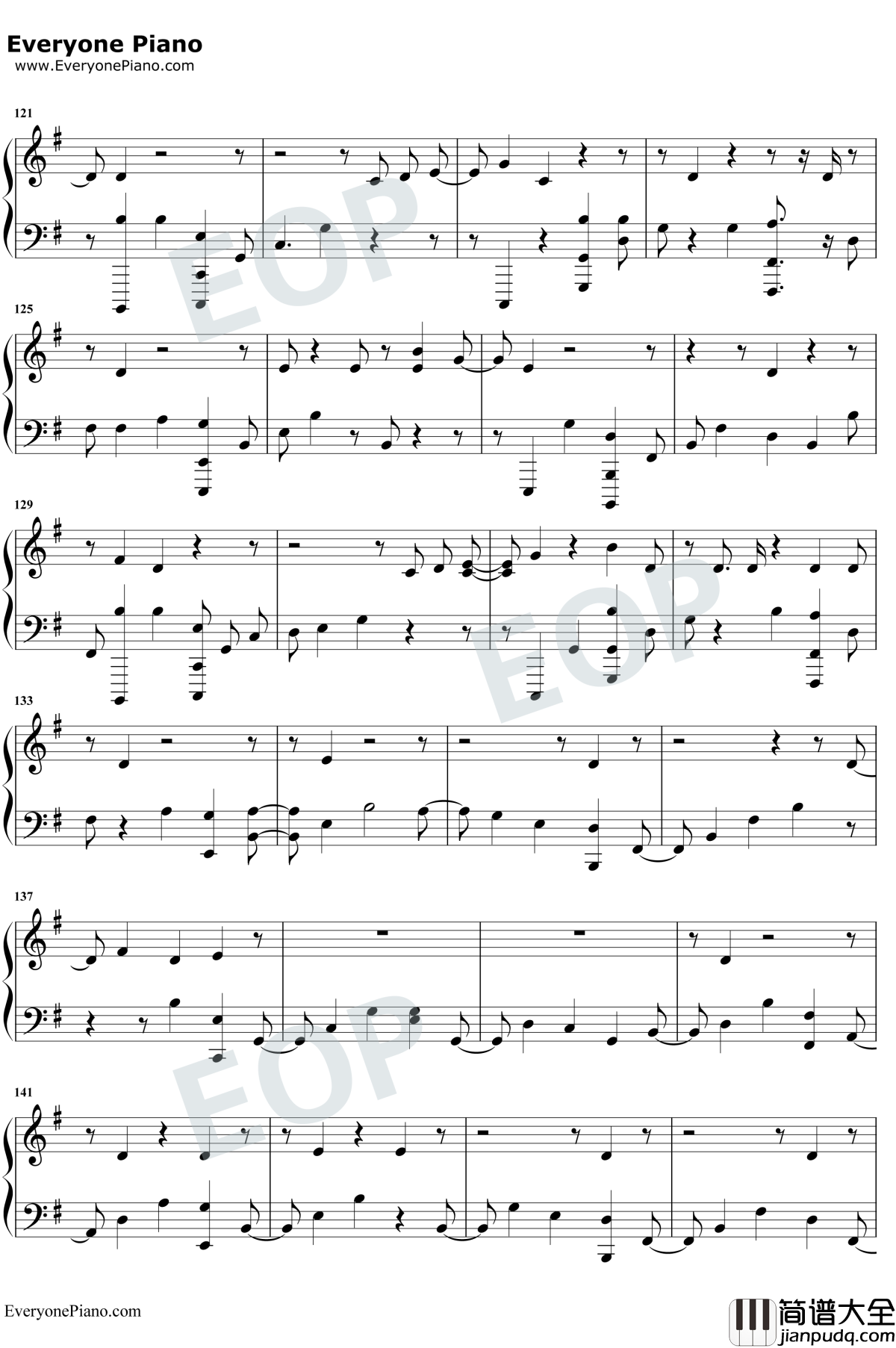 No_Peace钢琴谱_Sam_Smith/YEBBA