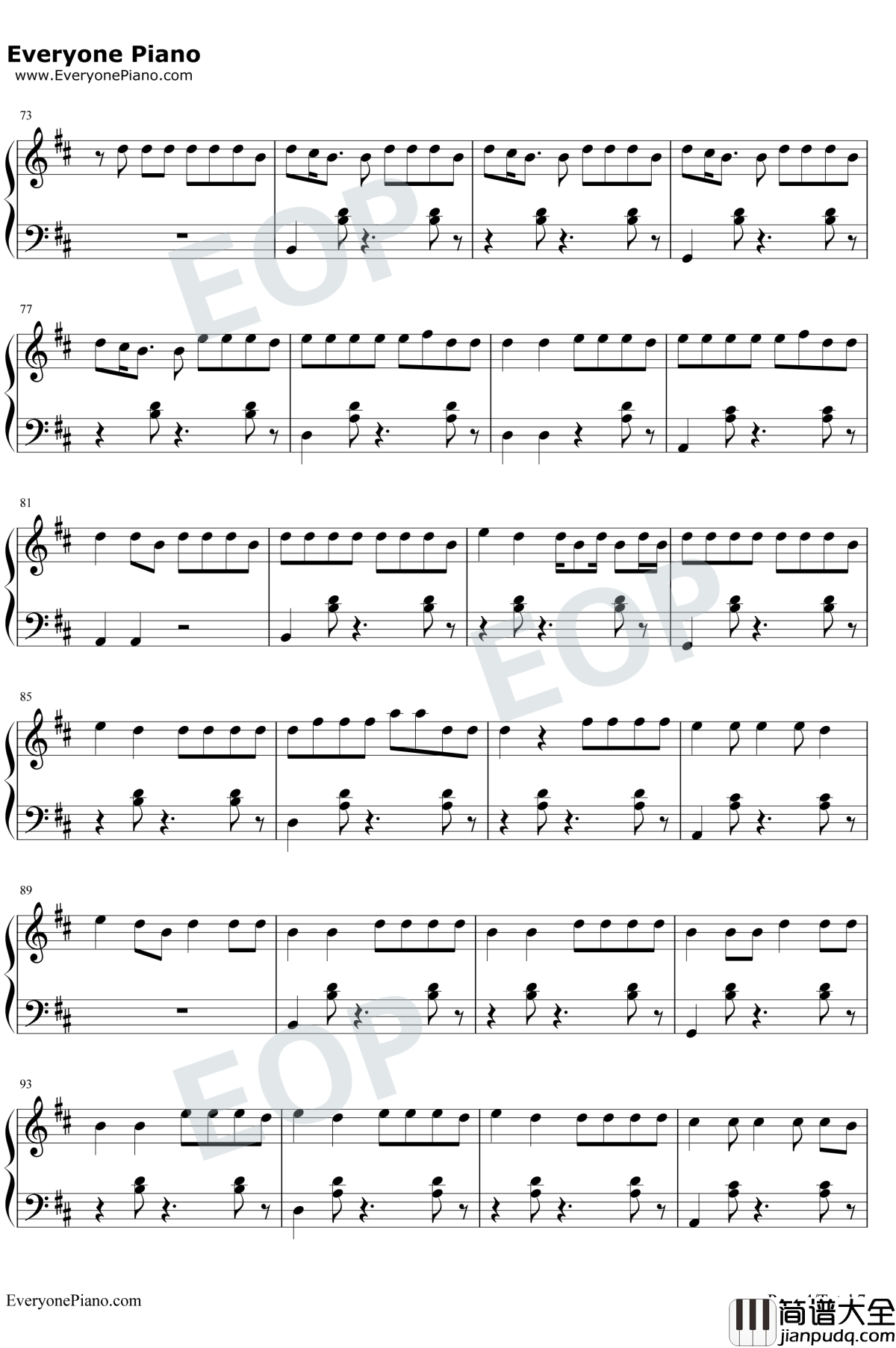 Despacito钢琴谱_Luis_Fonsi/Daddy_Yankee