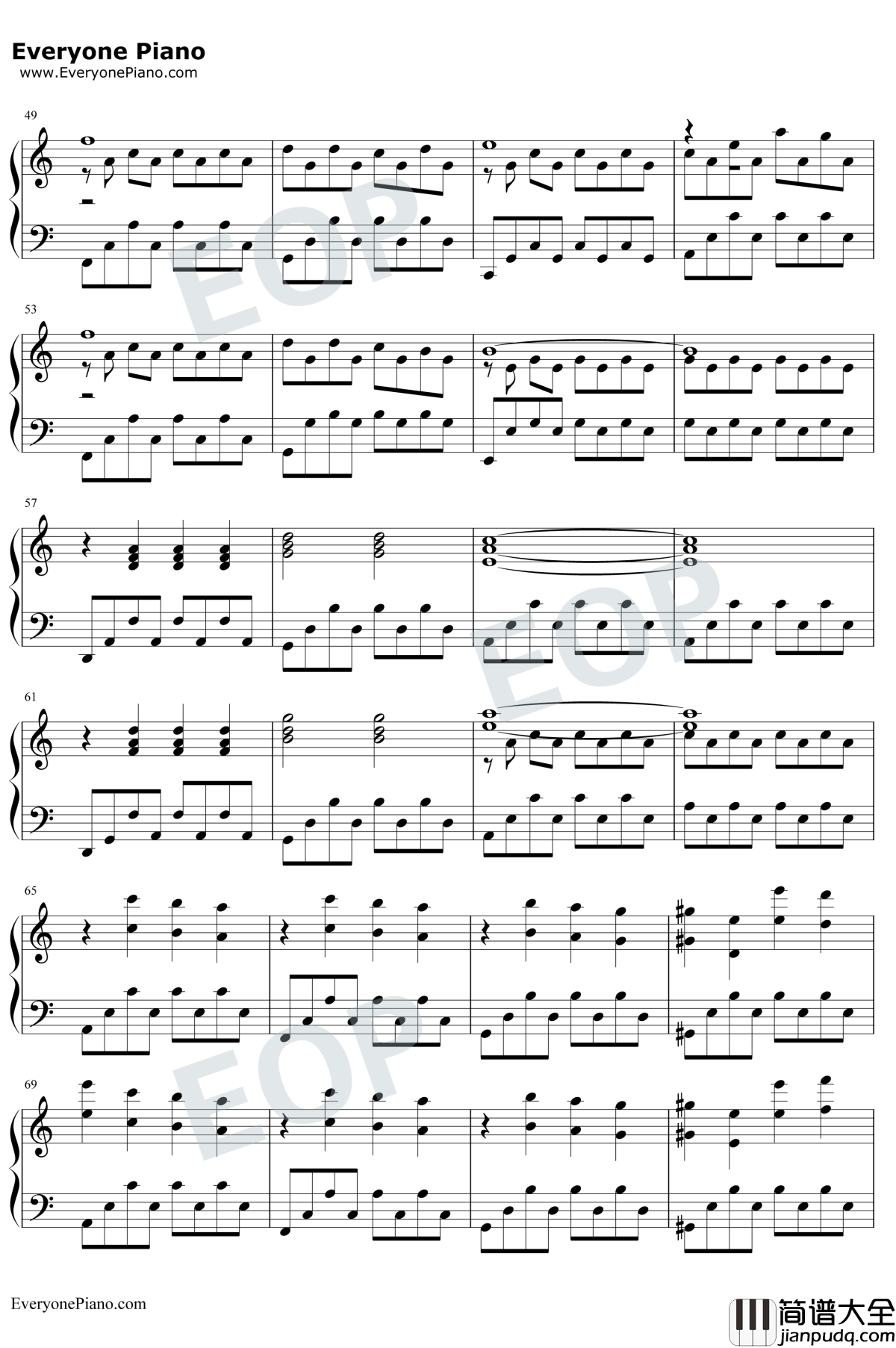 The_Meadow钢琴谱_Alexandre_Desplat