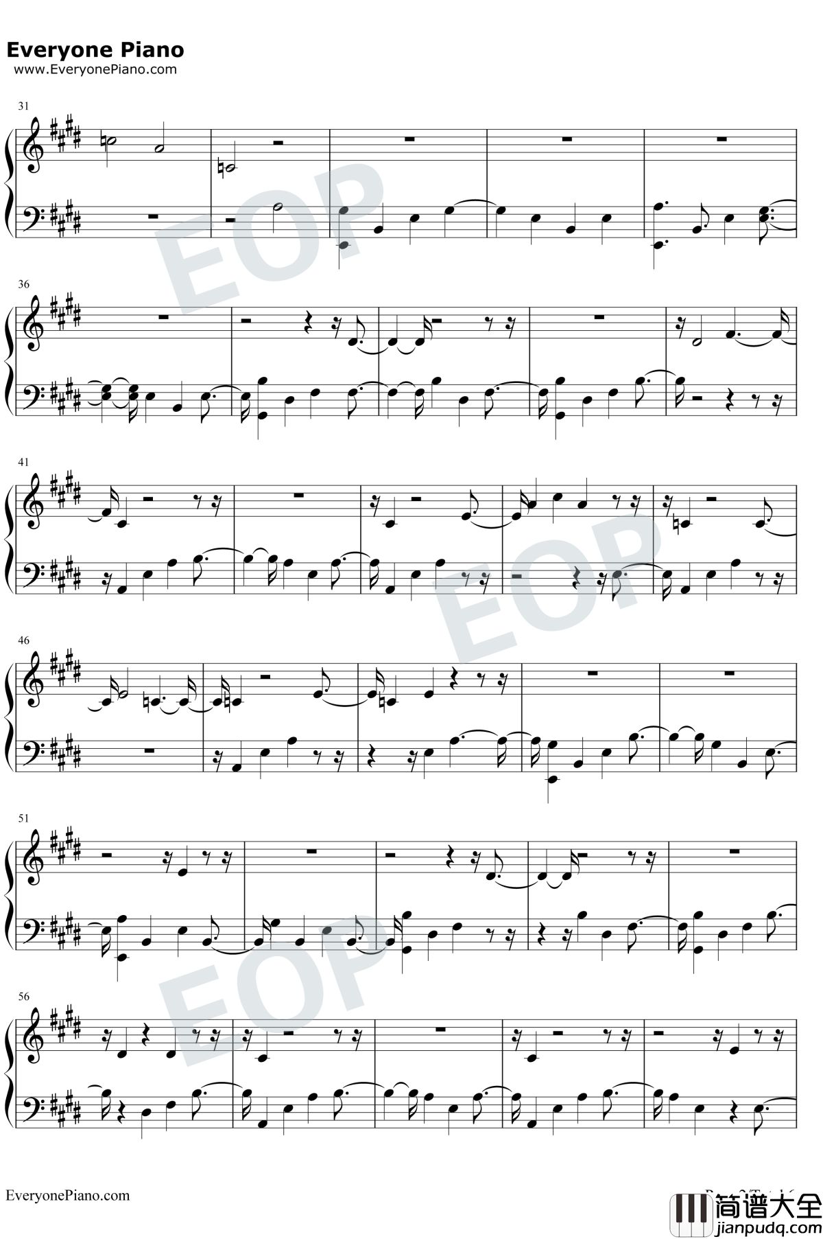 Midnight_Train钢琴谱_Sam_Smith