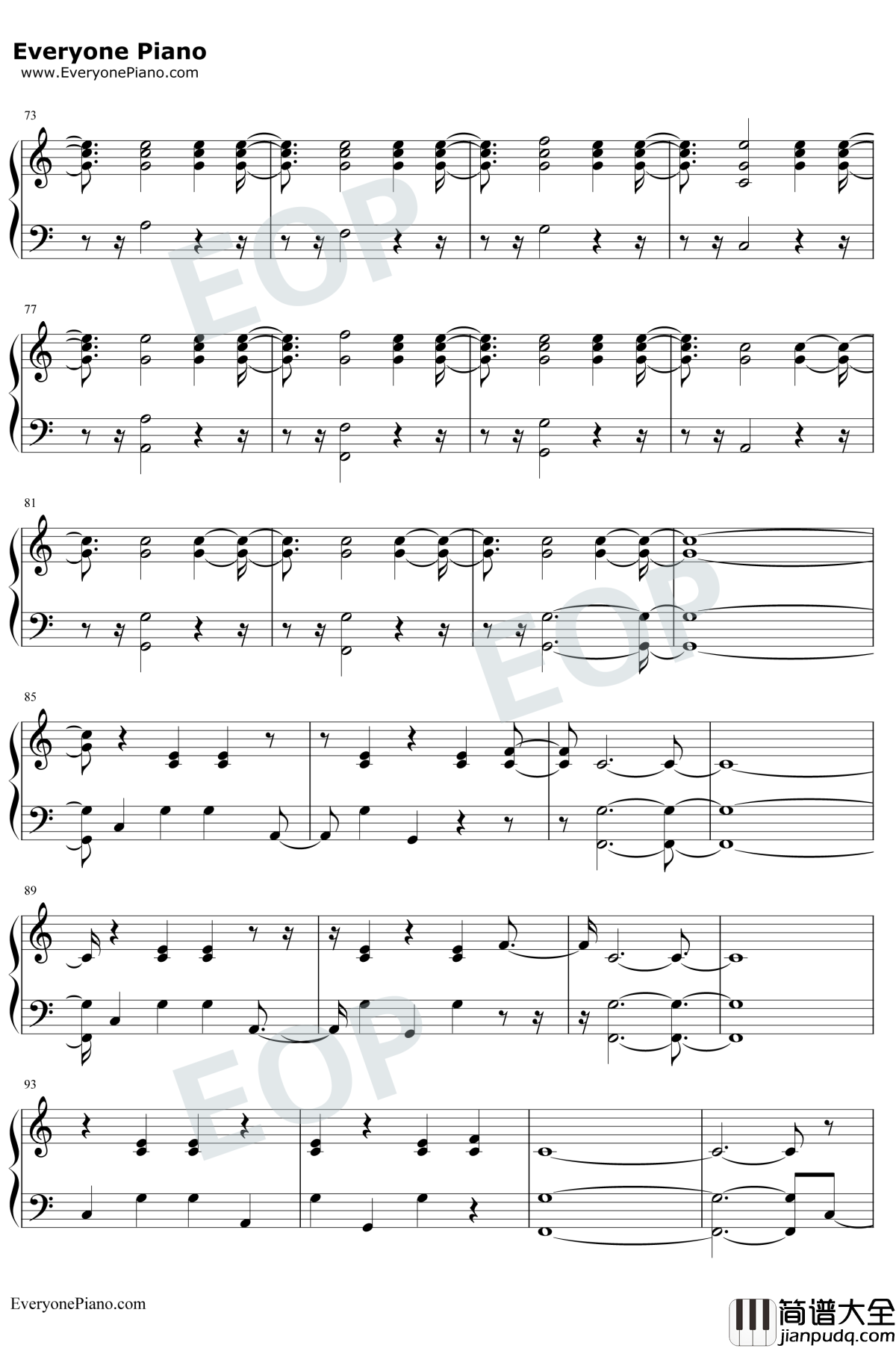 New_Year's_Day钢琴谱_Taylor_Swift