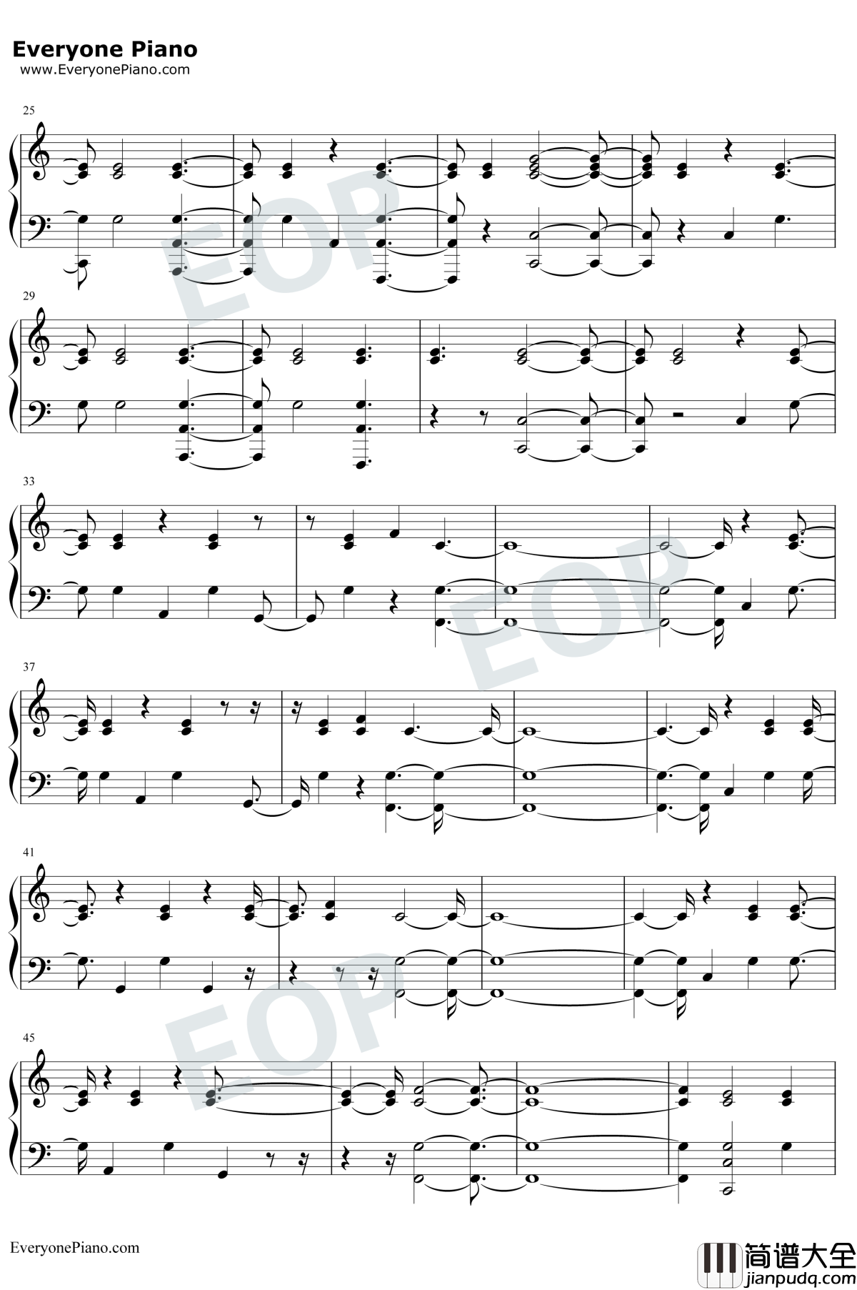 New_Year's_Day钢琴谱_Taylor_Swift