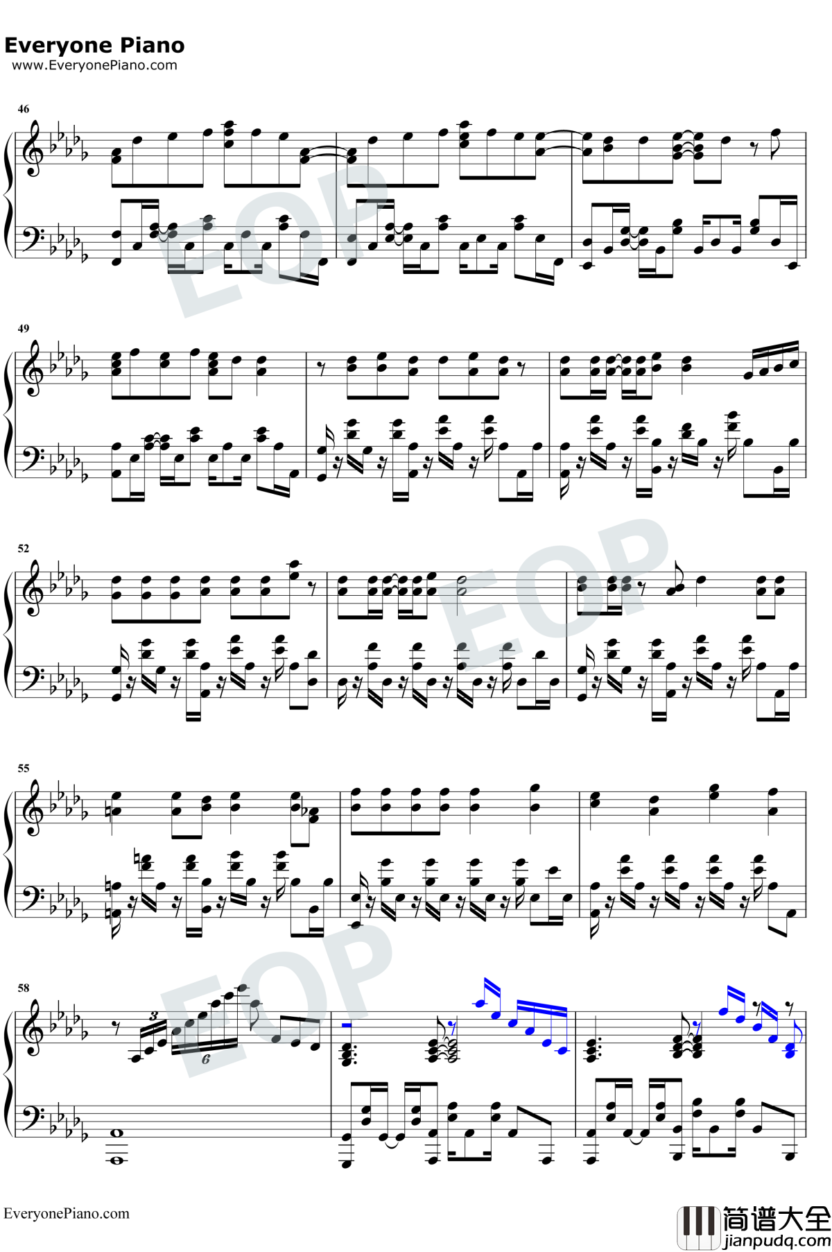 Grand_Blue钢琴谱_湘南乃风