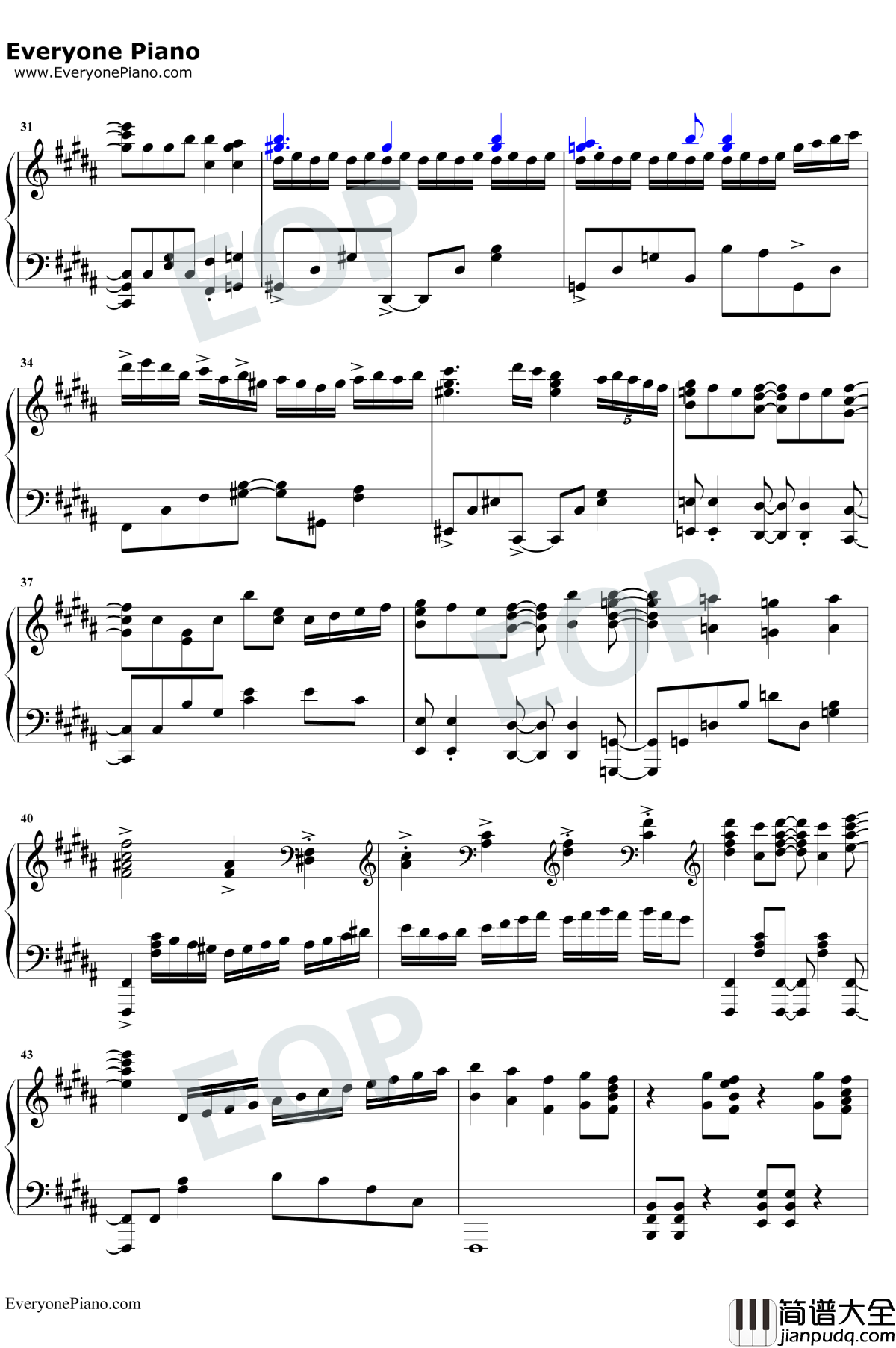 ふたりの羽根钢琴谱_YURiKA_轻羽飞扬OP